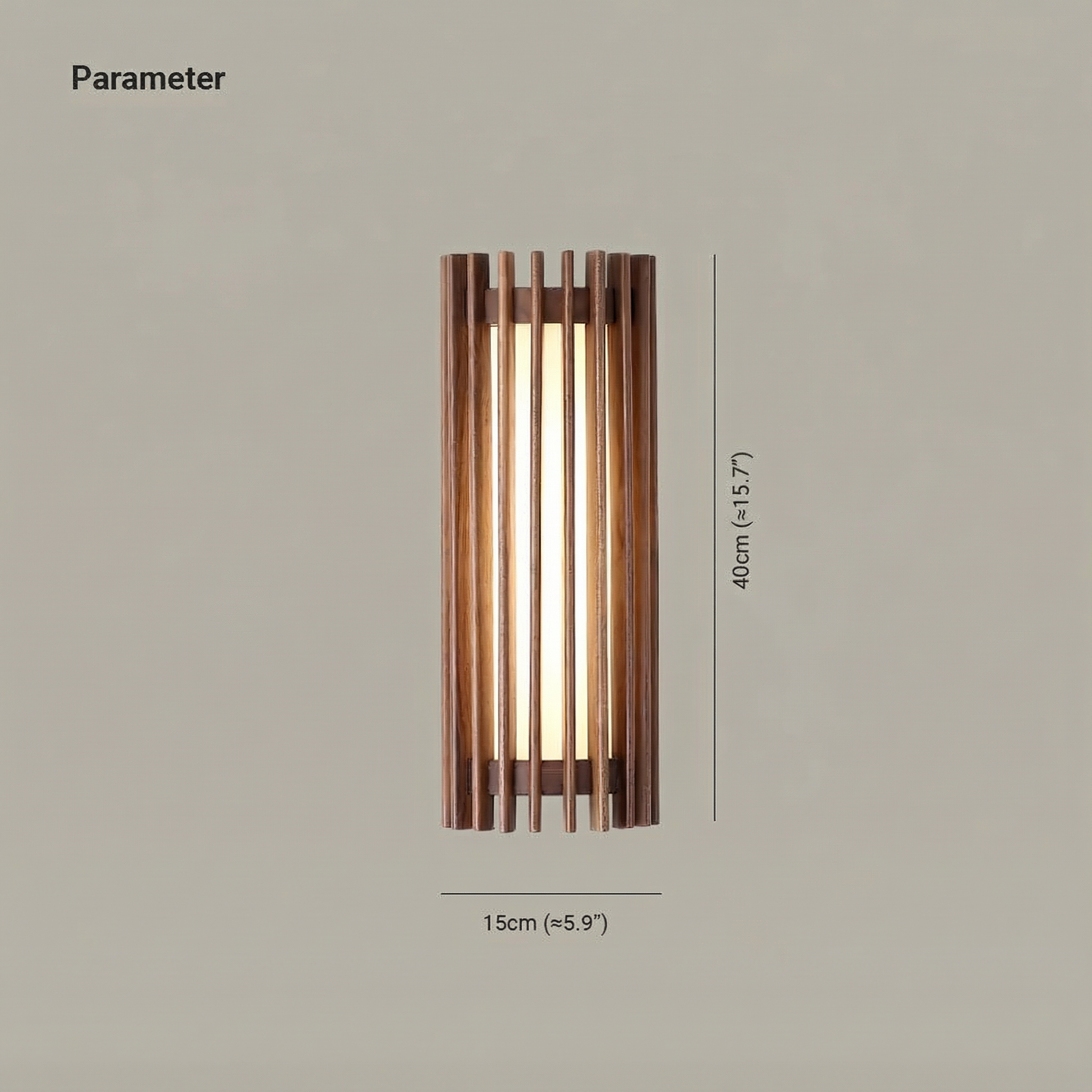 WalnutGlow | Elegant Natural Wood Indoor Wall Lamp