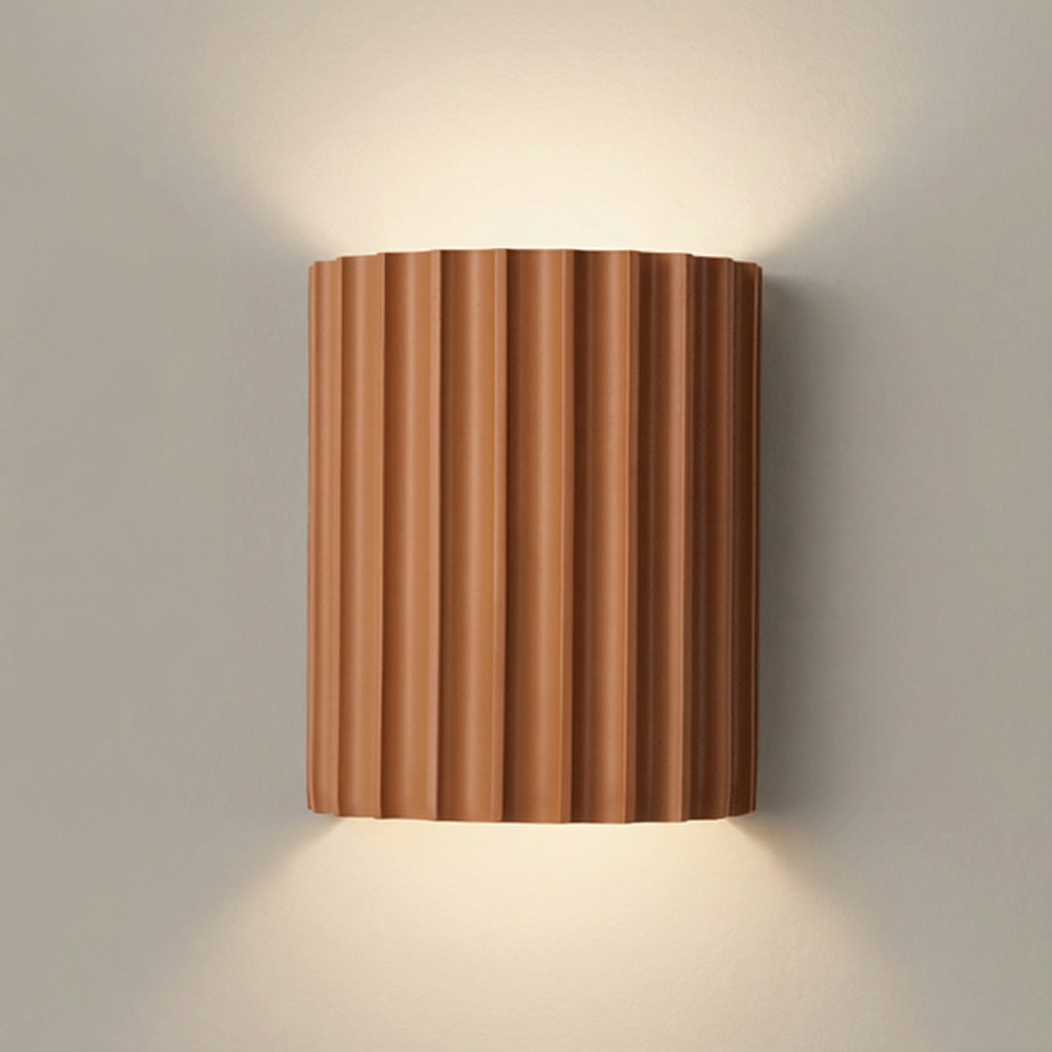 ResinGlow | Stylish Modern Half-Circle Wall Sconce Light Fixture