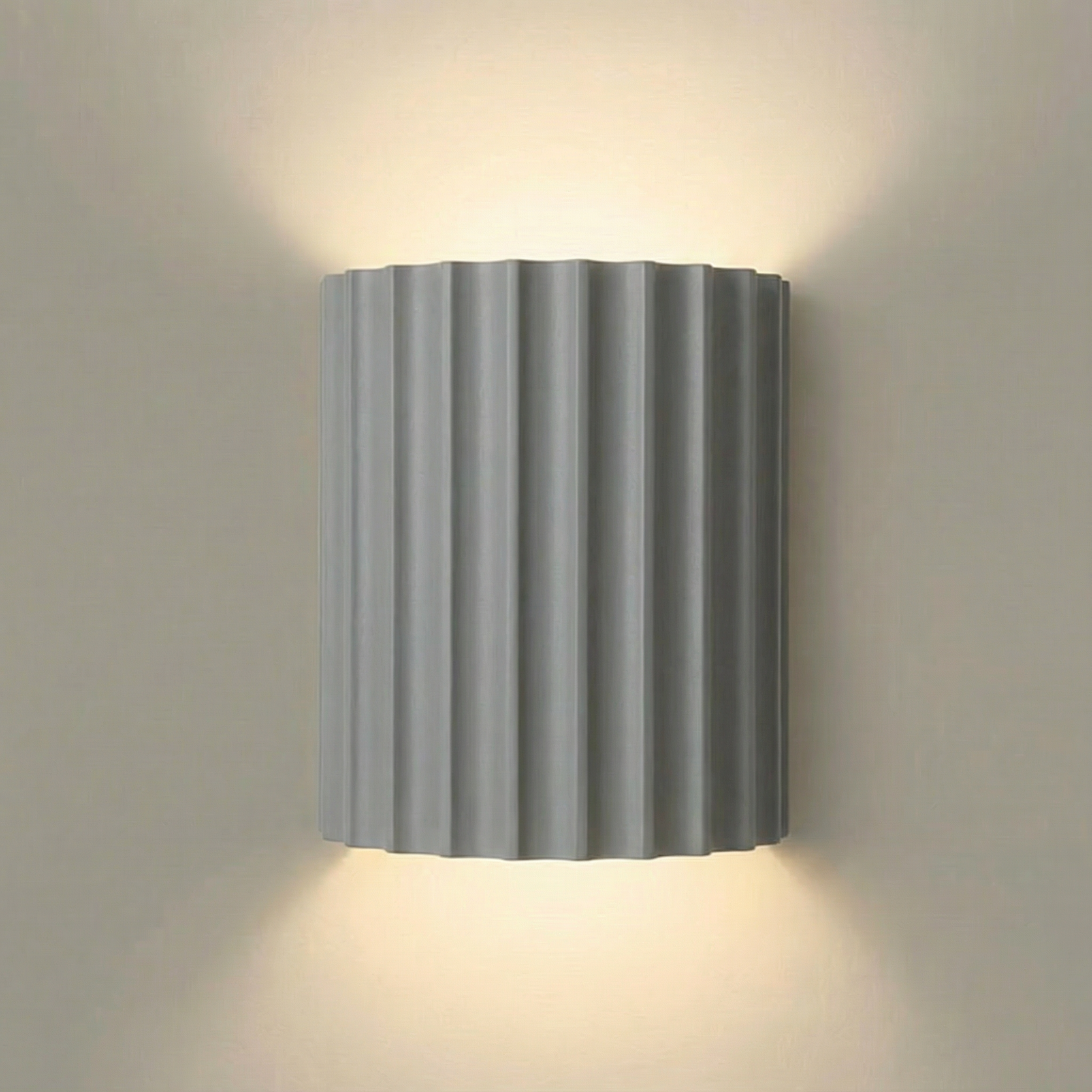 ResinGlow | Stylish Modern Half-Circle Wall Sconce Light Fixture