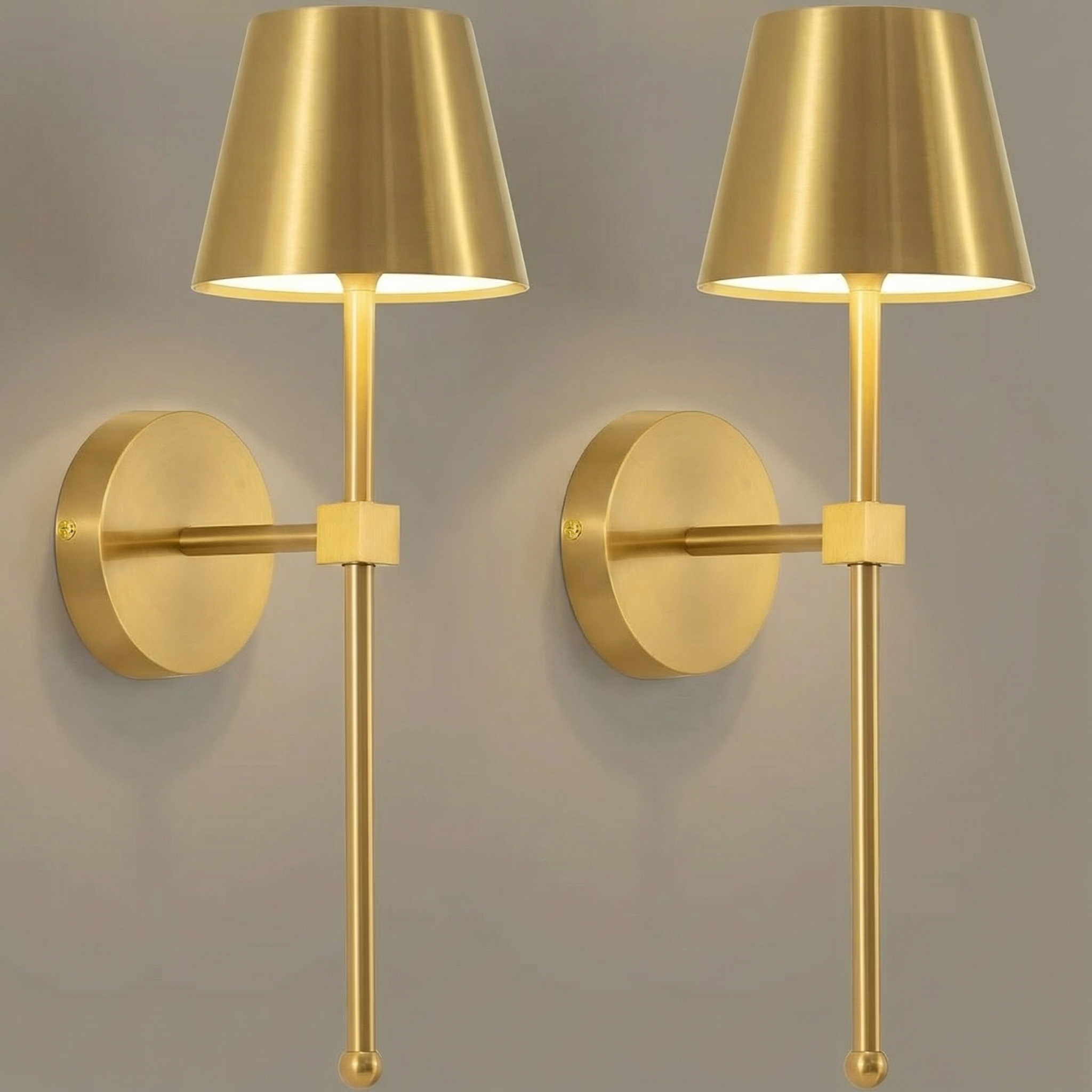 Elegant Wireless Wall Light | Rechargeable LED Sconce Light with Modern Design | Portable Fixture for Home Décor