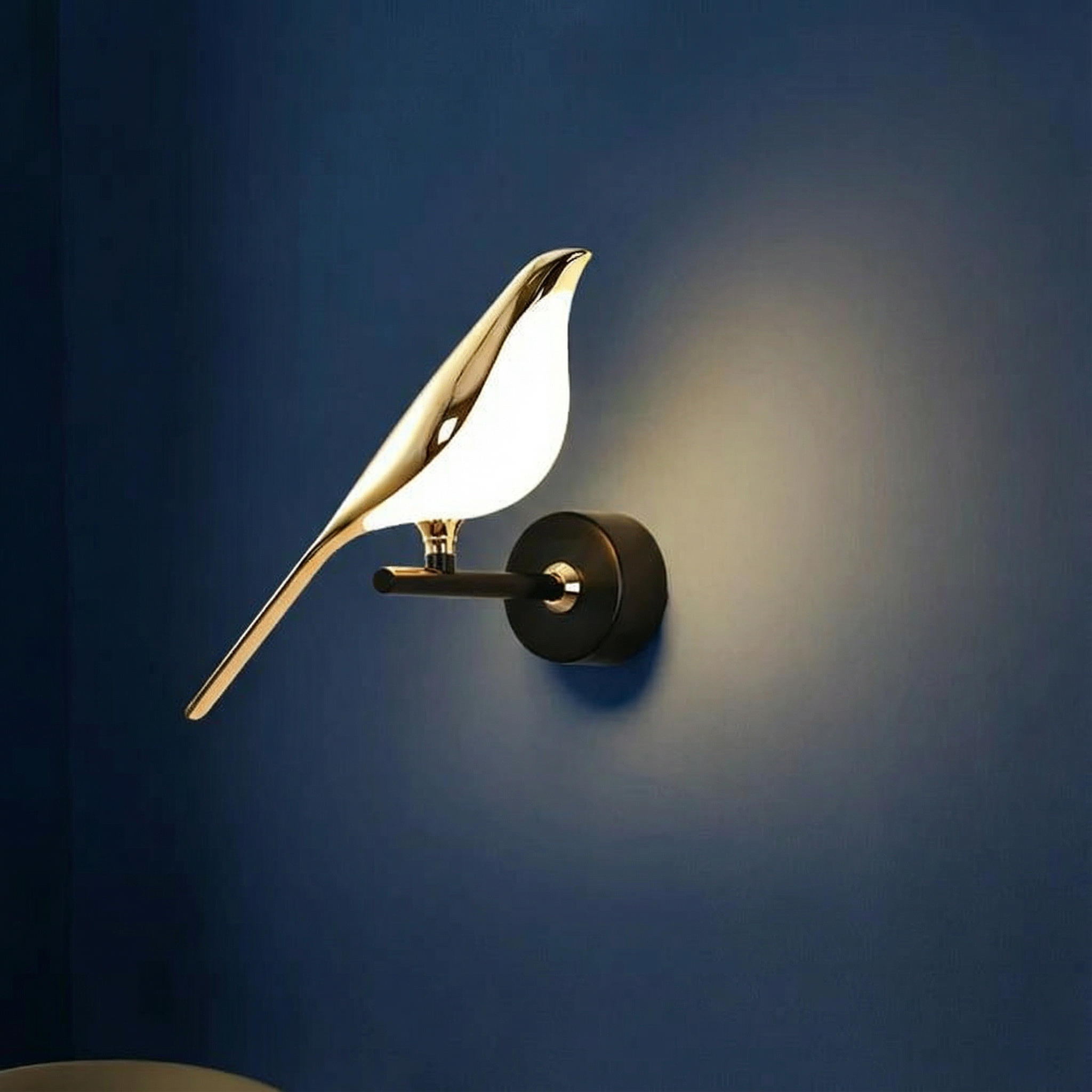 Artistic Wall Light | Modern Bird-Shaped Wall Lamp with Adjustable LED | Unique Decor Accent for Warm Ambiance