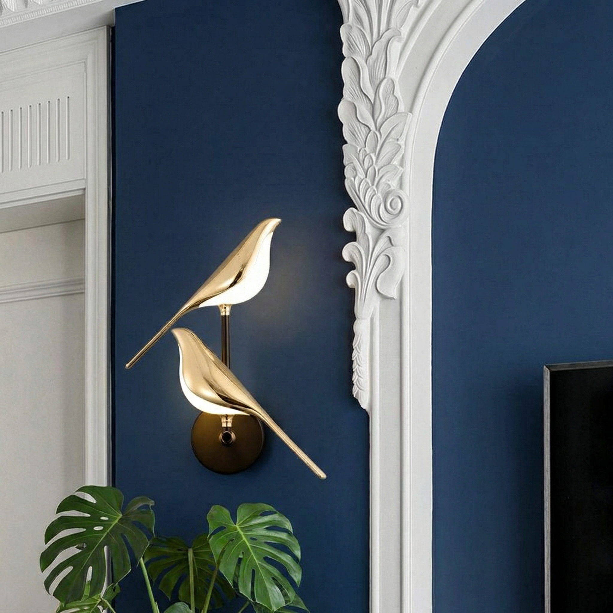 Artistic Wall Light | Modern Bird-Shaped Wall Lamp with Adjustable LED | Unique Decor Accent for Warm Ambiance