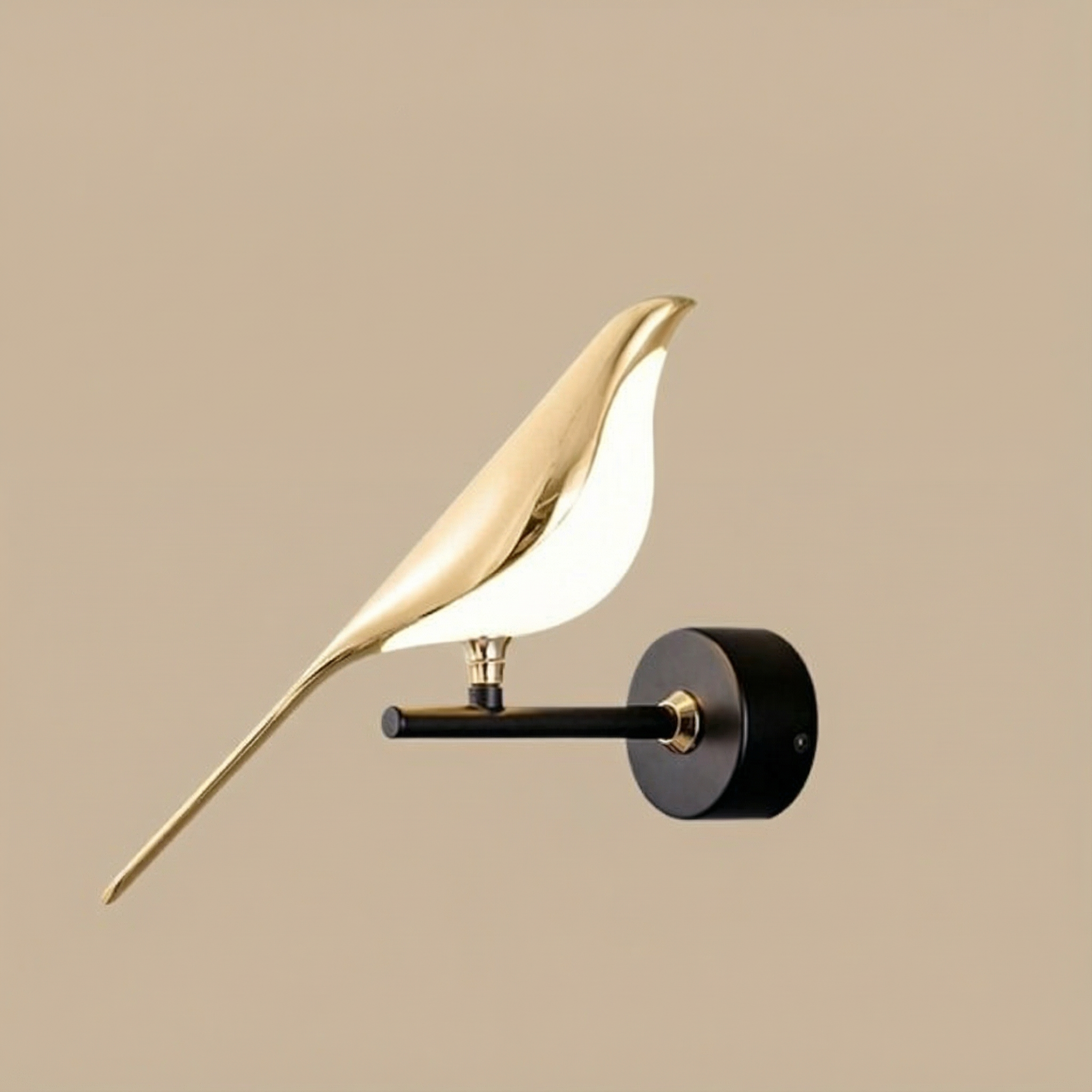 Artistic Wall Light | Modern Bird-Shaped Wall Lamp with Adjustable LED | Unique Decor Accent for Warm Ambiance