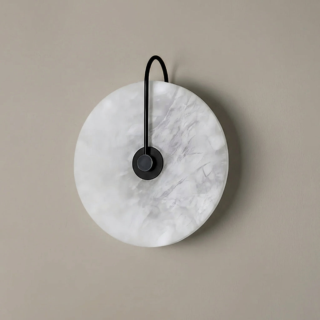 Elegant Alab Marble Wall Lamp with Soft LED Light | Contemporary Wall Sconce for Warm Ambiance