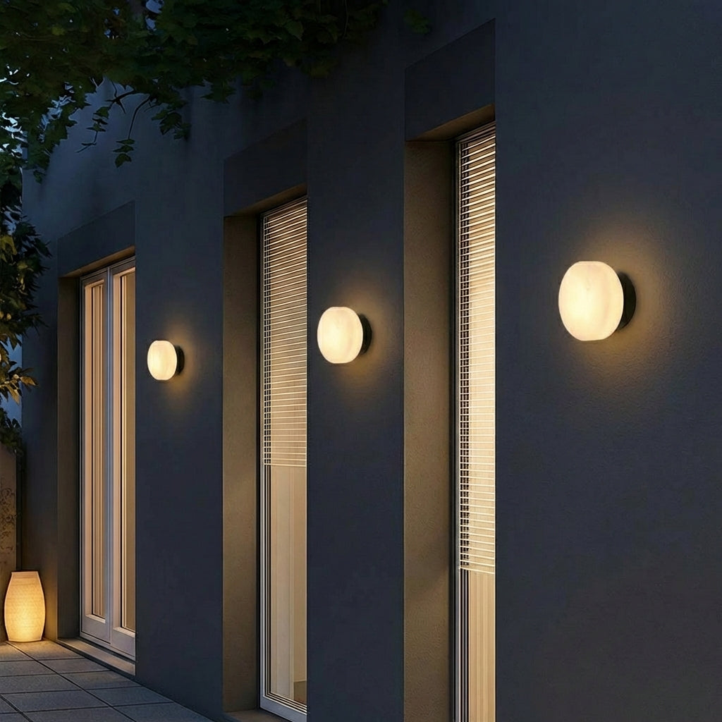 Elegant Marble | Wall Sconce Lighting with Warm LED Glow | Contemporary Design for Cozy Ambiance