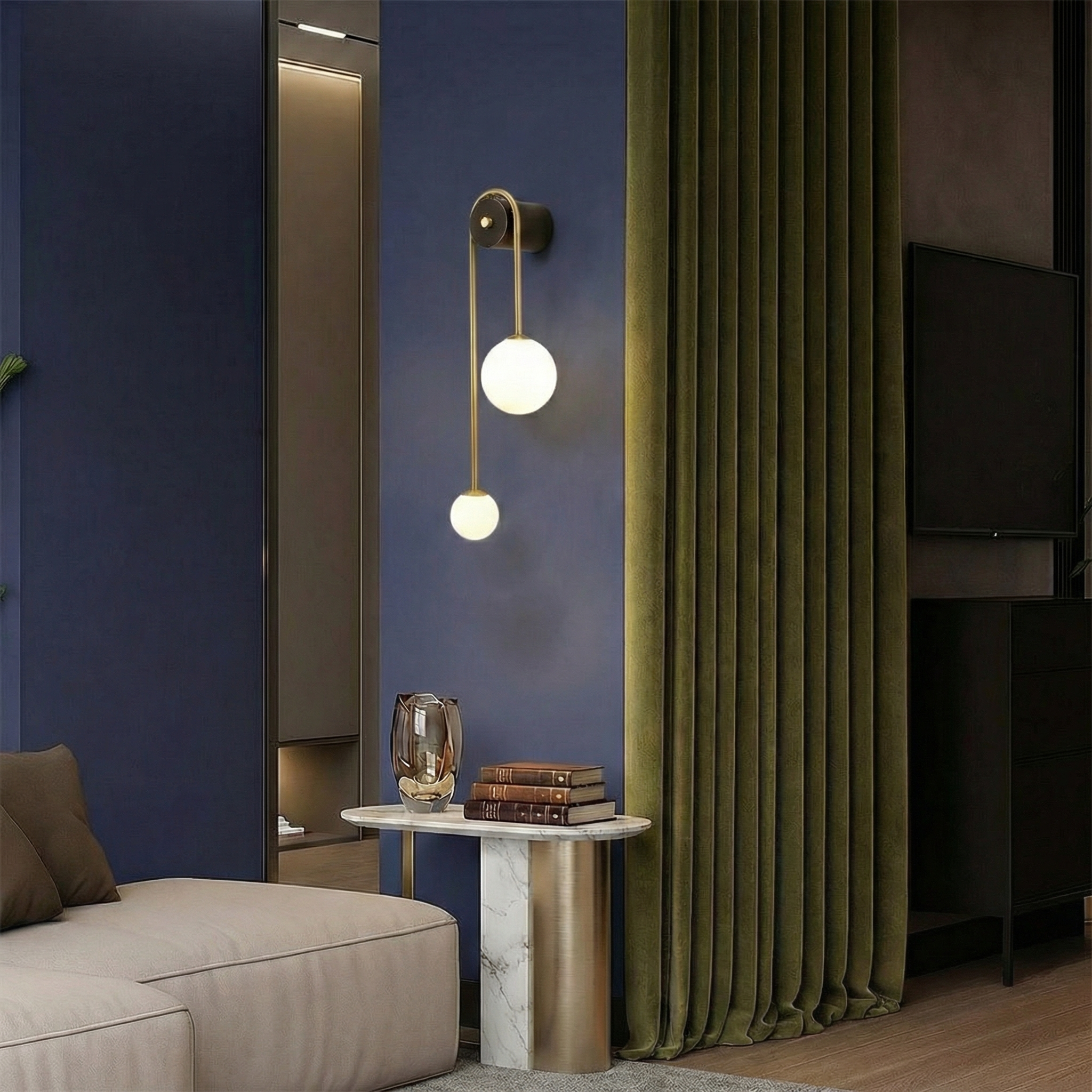 Elegant Arc Wall Light | Contemporary Wall Lamp with Soft LED Glow | Modern Sconce for Cozy Ambiance