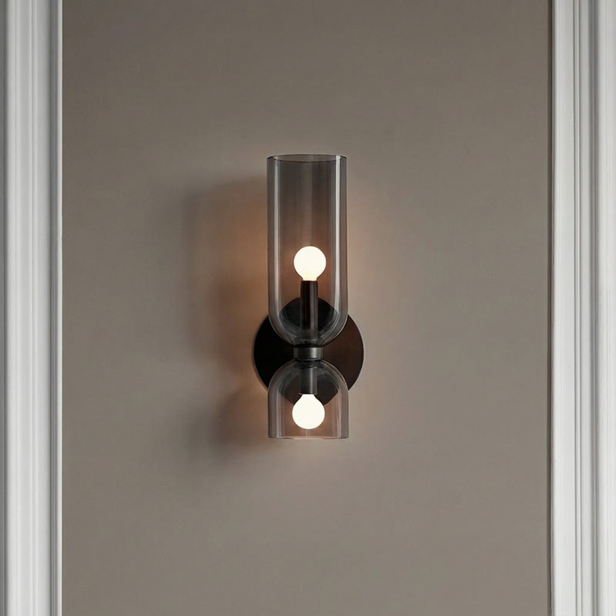 Elegant Glass Wall Sconce Lighting with Soft LED Glow | Modern Design for Dining Rooms and Bars