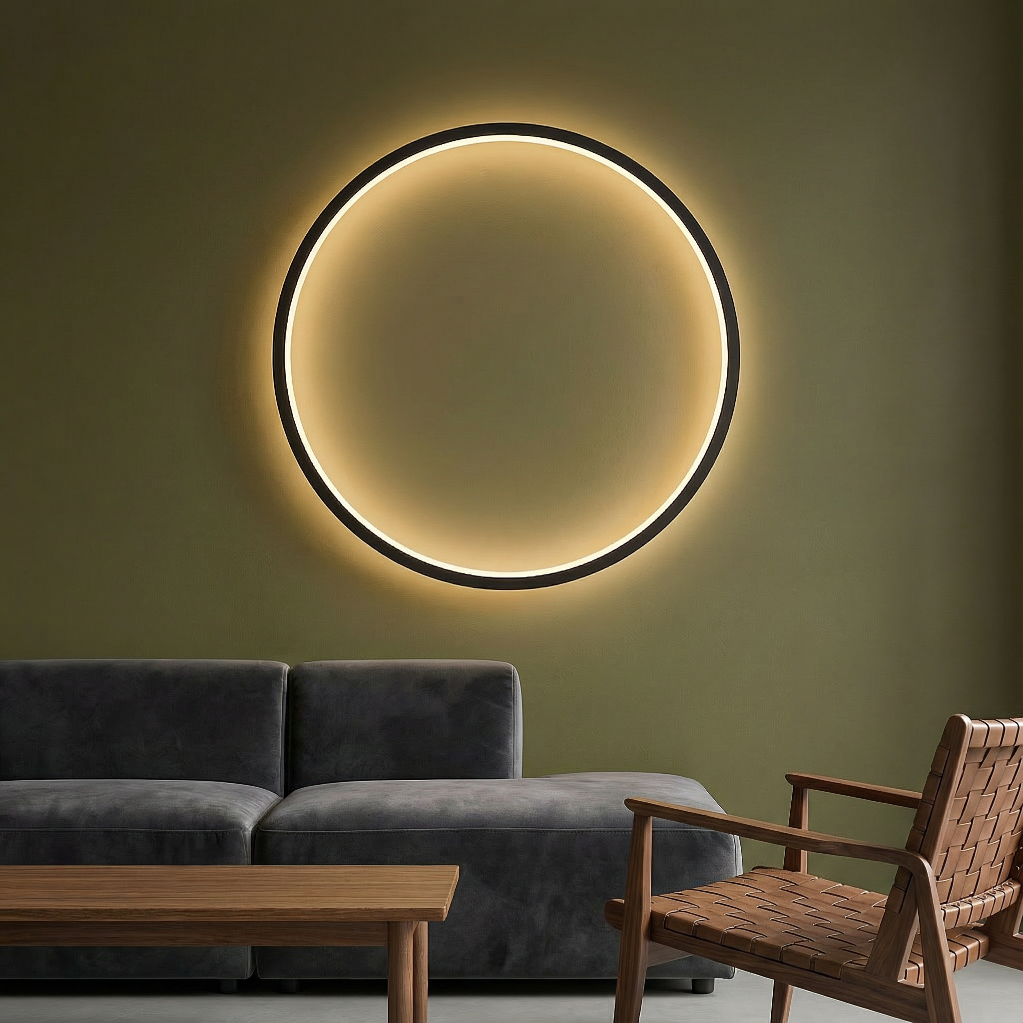 Myka | Wall Light with Ambient Glow & Minimalist Design for Modern Spaces