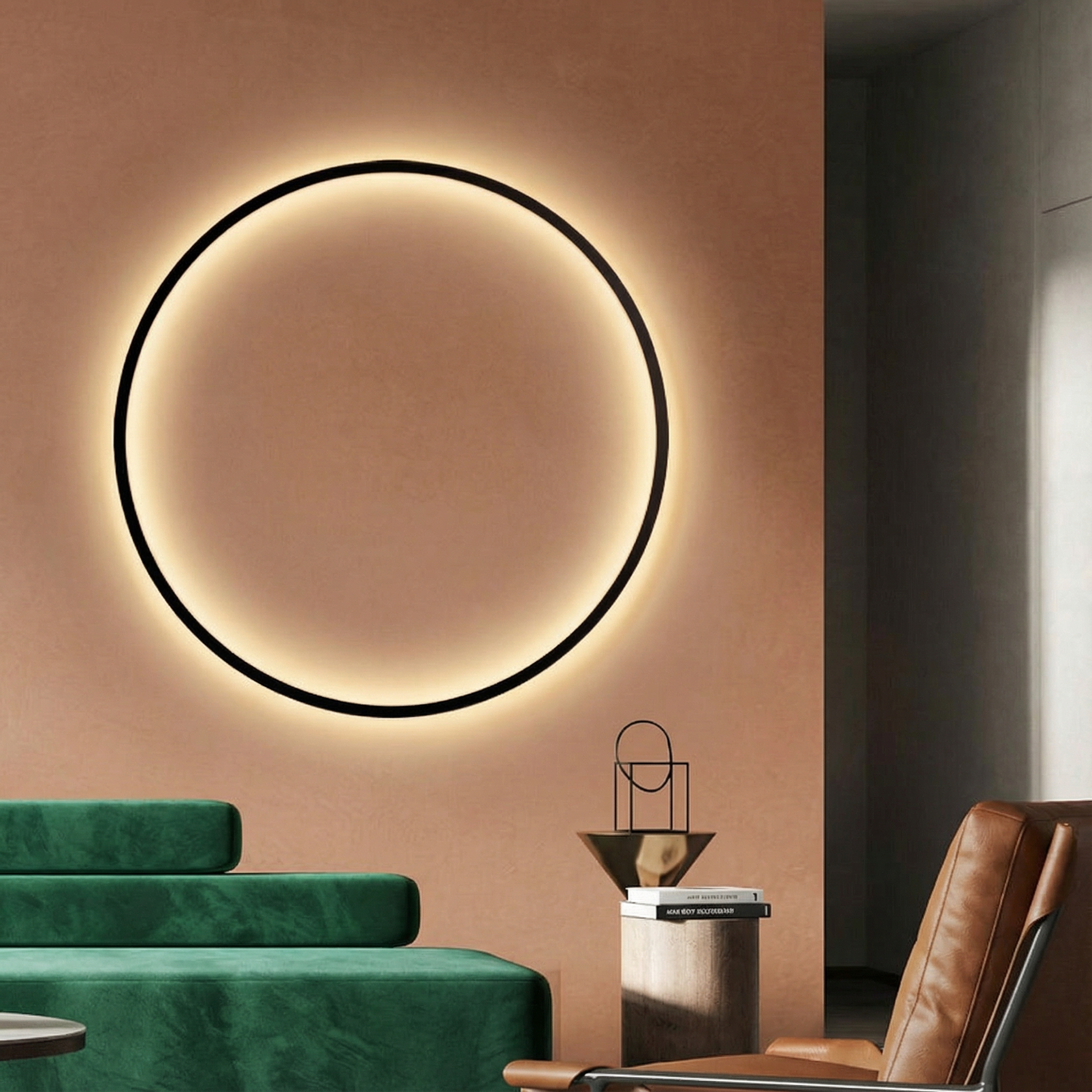 Myka | Wall Light with Ambient Glow & Minimalist Design for Modern Spaces