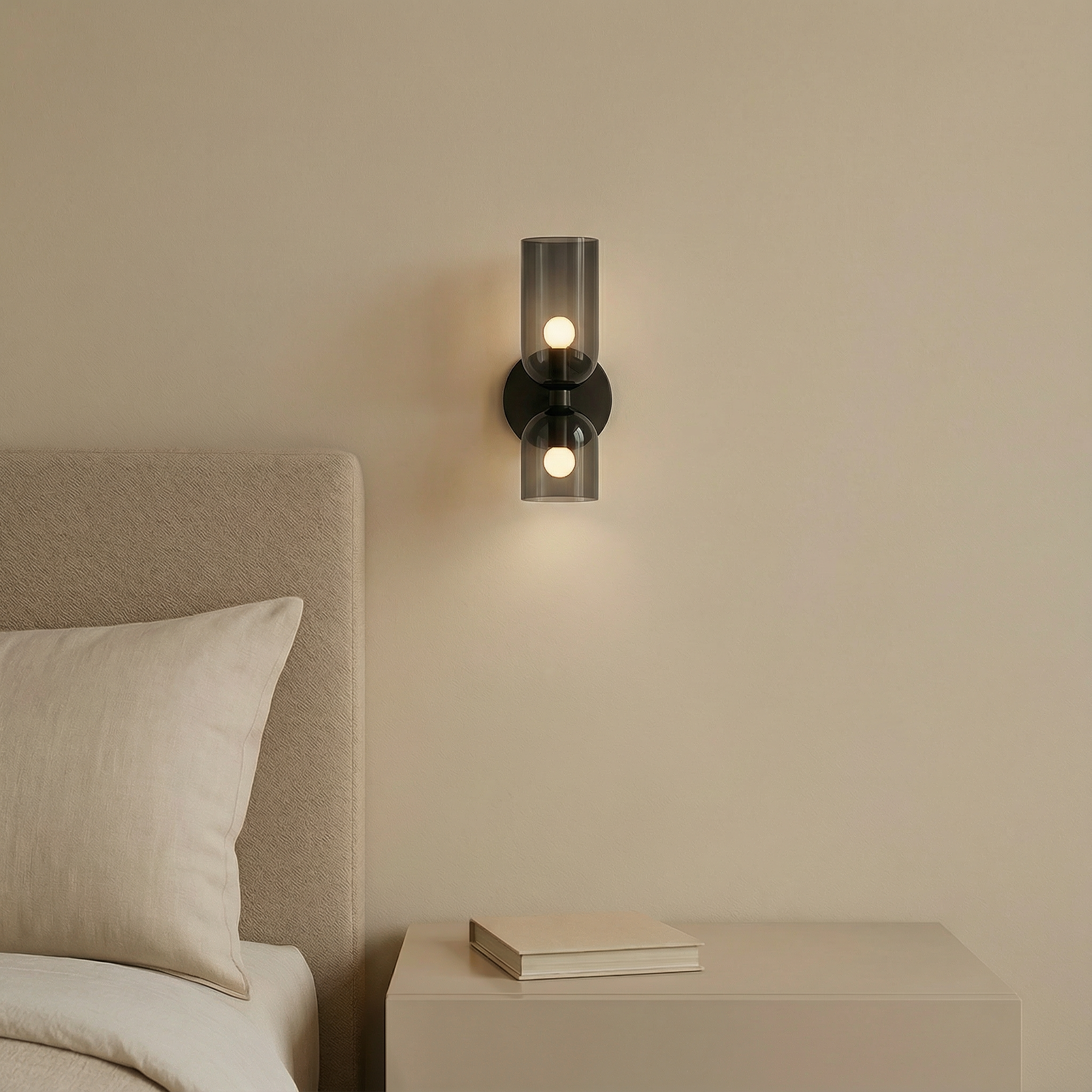 Elegant Glass Wall Sconce Lighting with Soft LED Glow | Modern Design for Dining Rooms and Bars