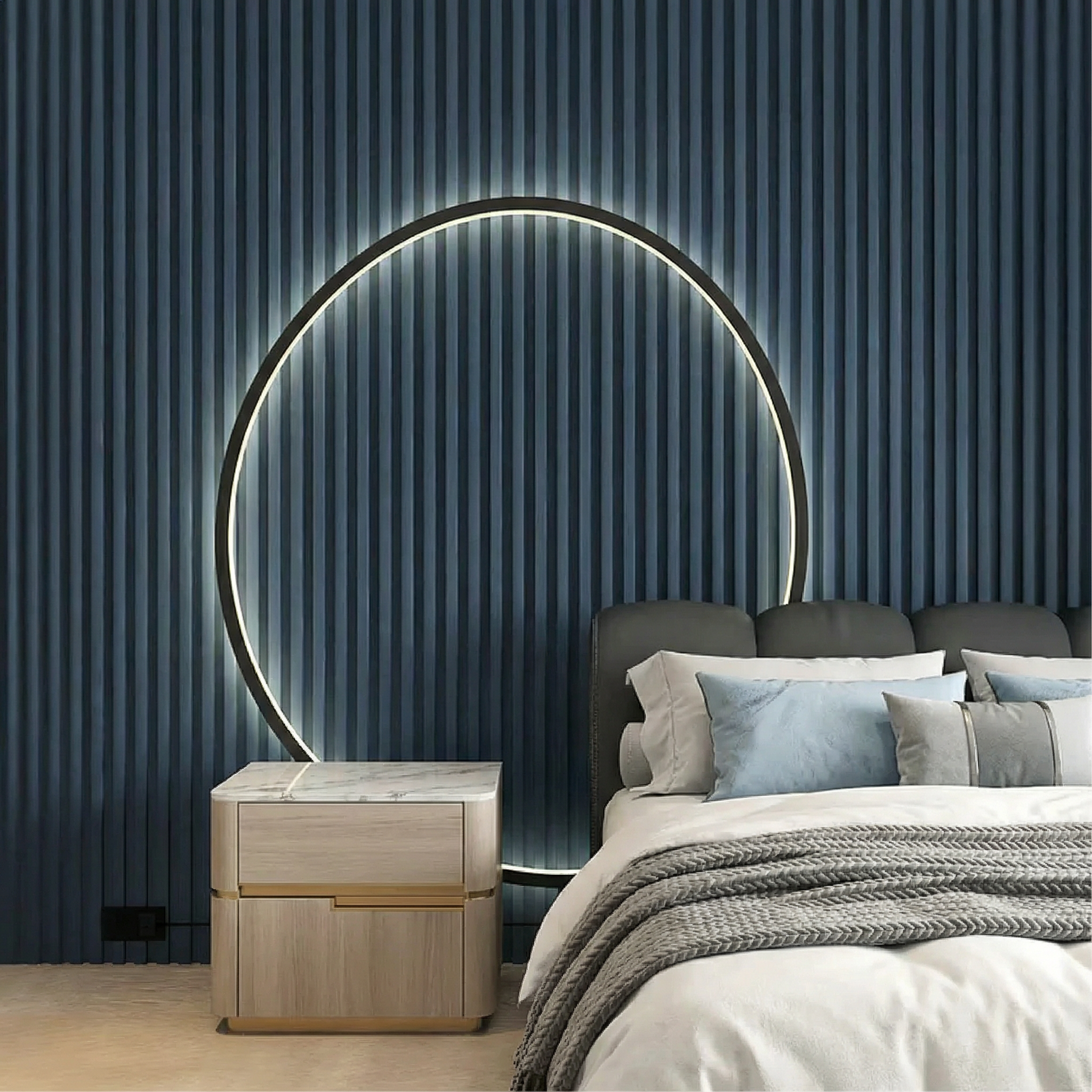 Myka | Wall Light with Ambient Glow & Minimalist Design for Modern Spaces