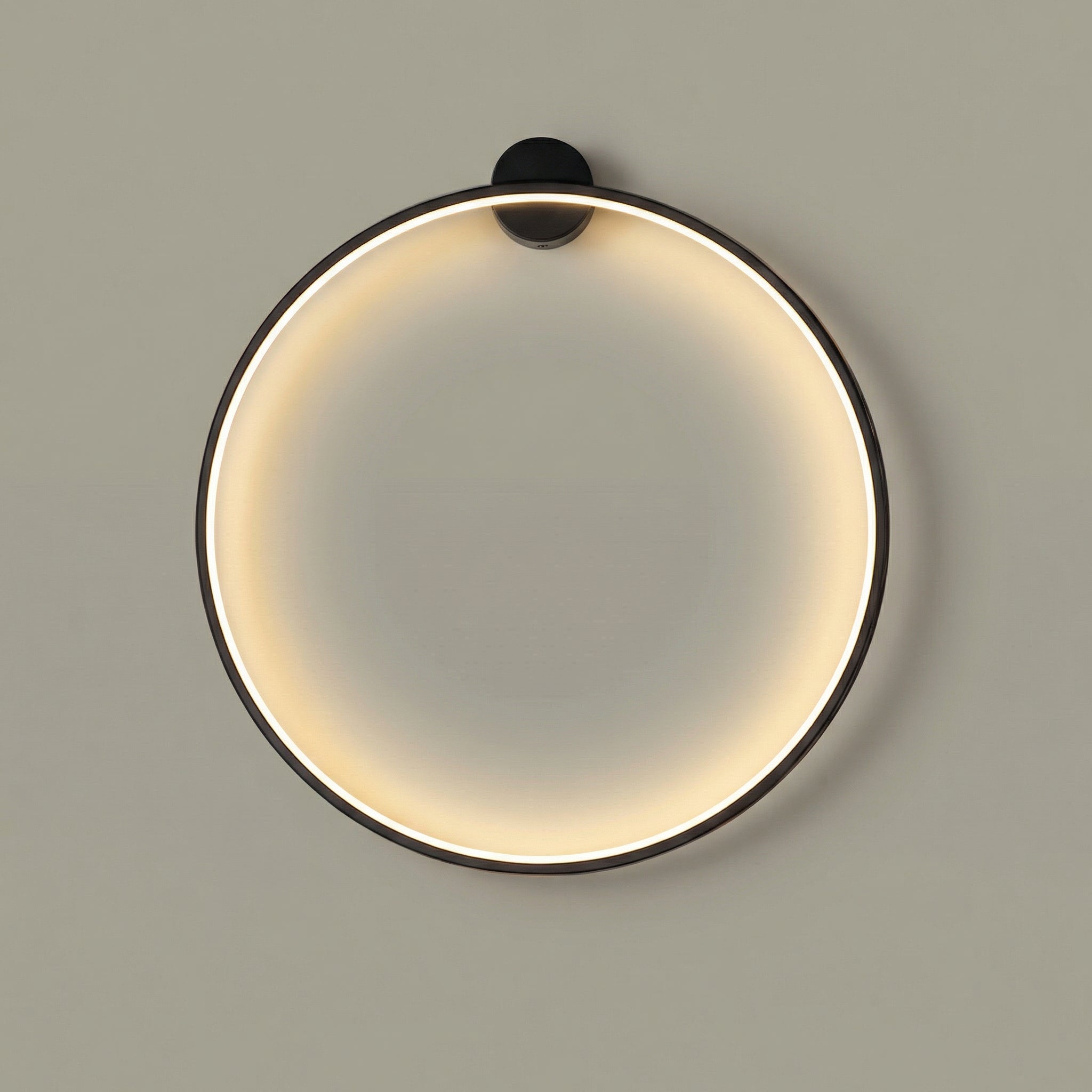 Scandinavian Wall Lamp | Modern LED Ring Sconce with Ambient Glow | Stylish Lighting for Home Decor