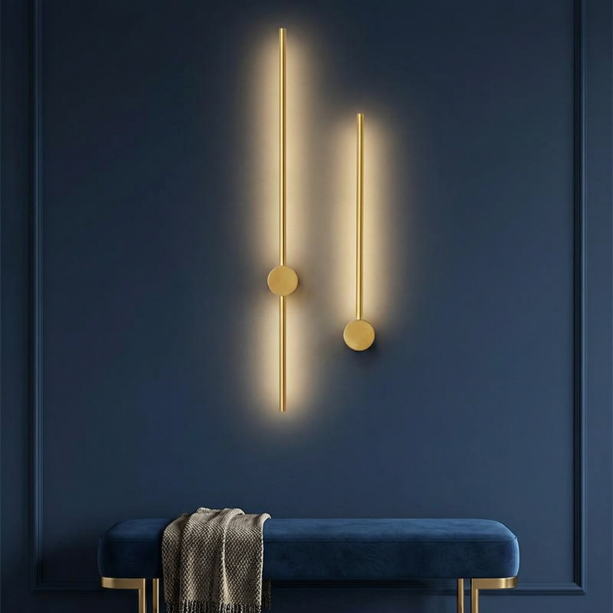 Contemporary Wall Light | Minimalist Iron & Acrylic Sconce with LED Bulbs | Modern Design for Stylish Ambiance