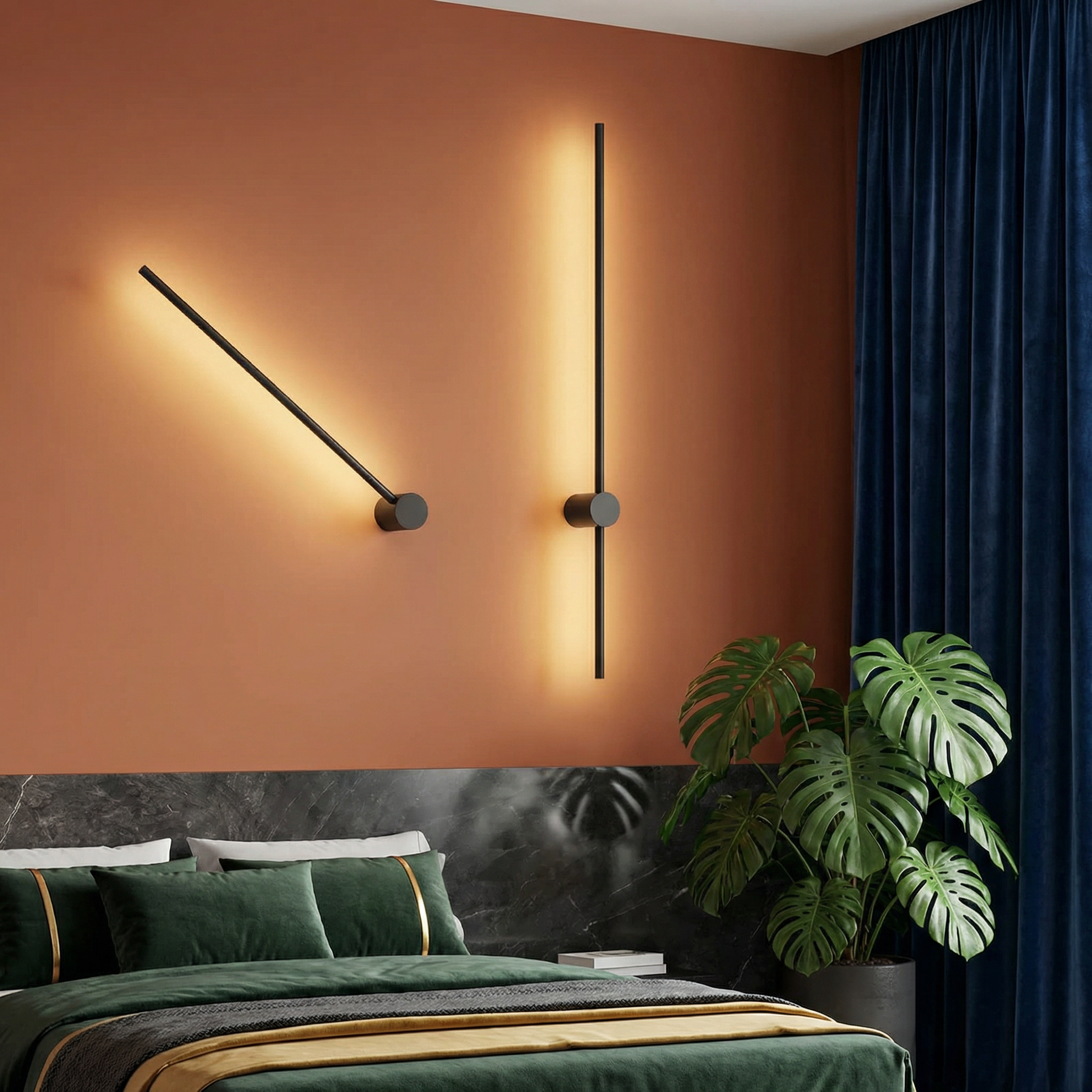 Contemporary Wall Light | Minimalist Iron & Acrylic Sconce with LED Bulbs | Modern Design for Stylish Ambiance