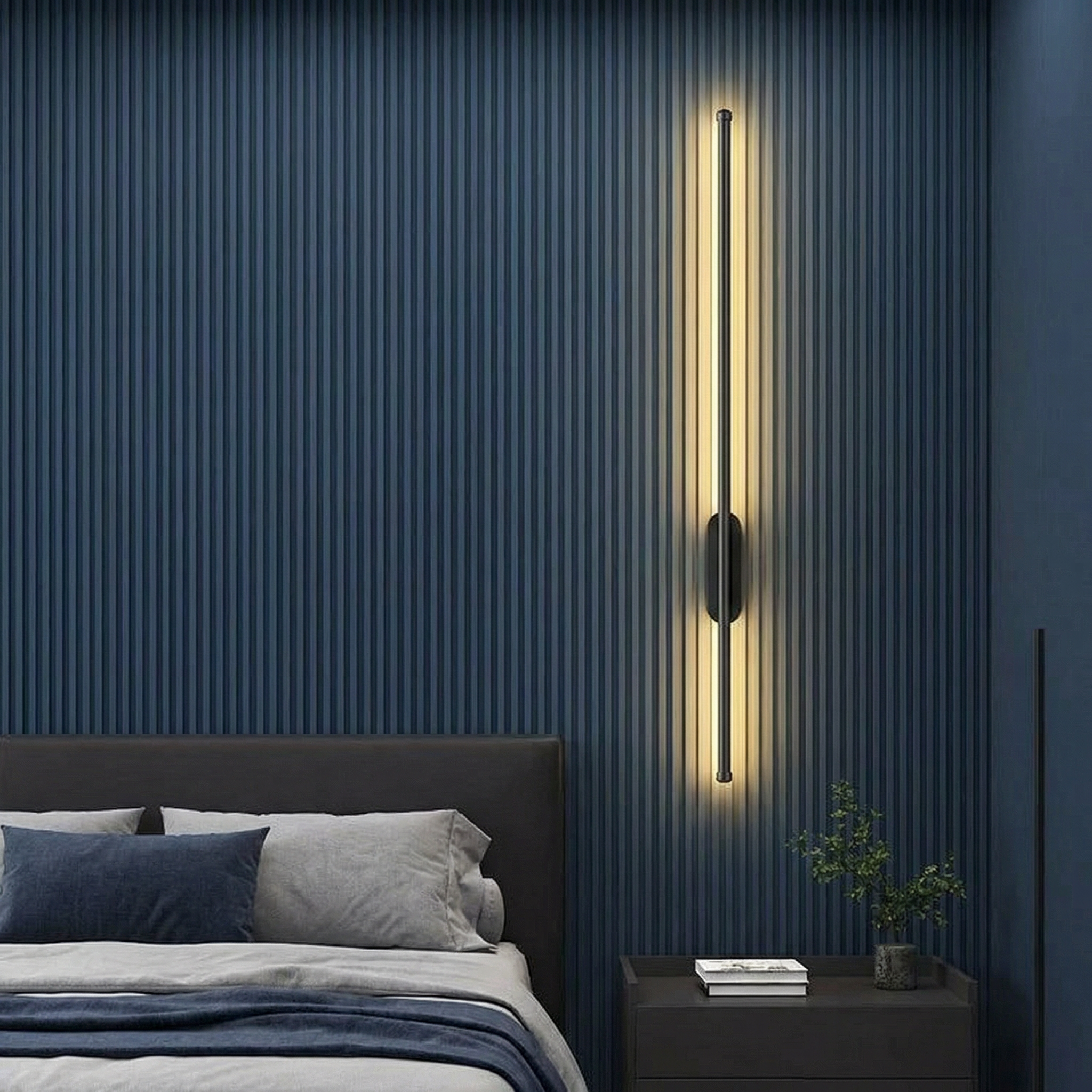 Modern Minimalist | LED Wall Light with Dimmable Brightness | Sleek Design for Cozy Ambiance
