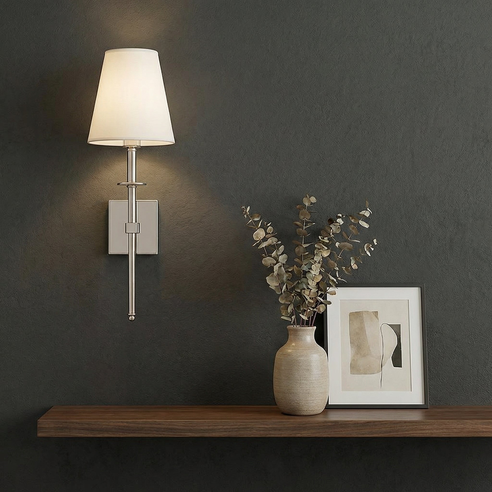 Modern Minimalist | Wall Light Sconce with LED Bulbs | Elegant Design for Cozy Ambiance