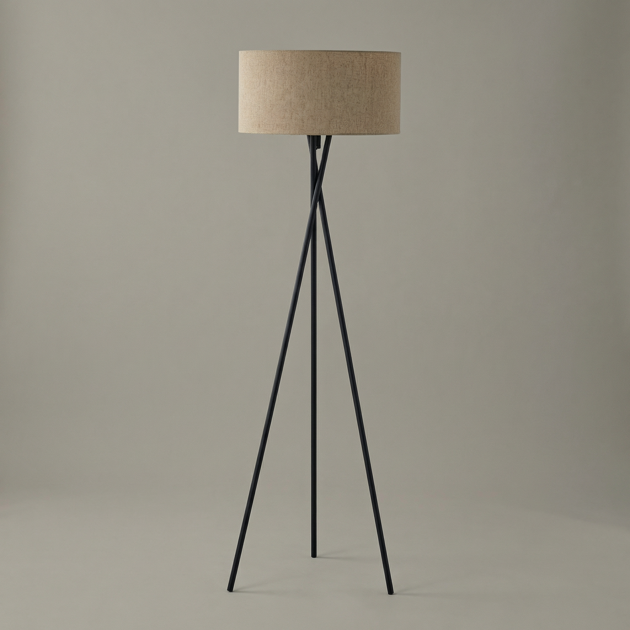 Elegant Floor Lamp | Modern Standing Lamp with Silk Shade & Adjustable Cable for Cozy Living Room Ambiance