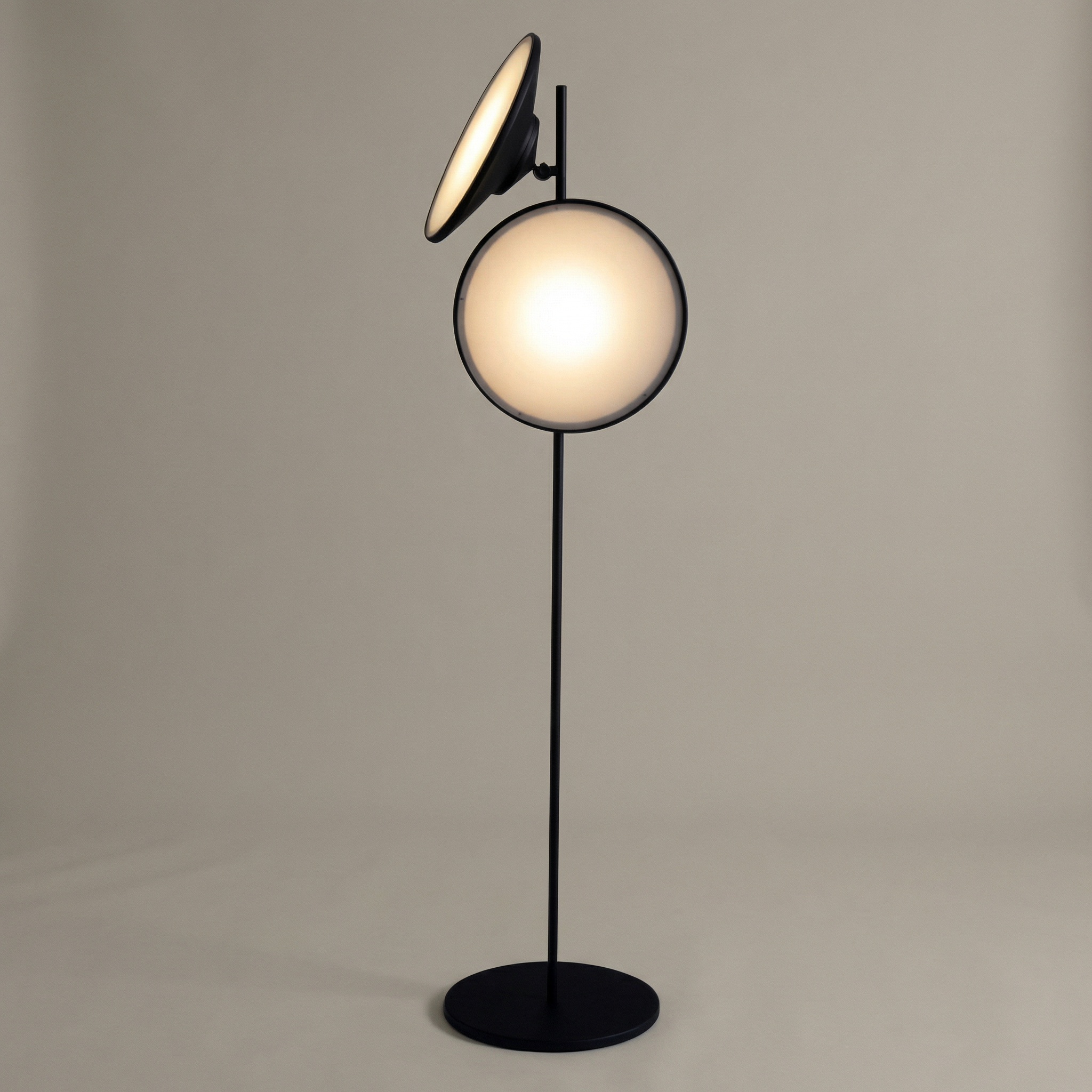 Modern Floor Lamp | Black Standing Lamp with LED Bulb & Minimalist Design | Elegant Lighting for Living Room