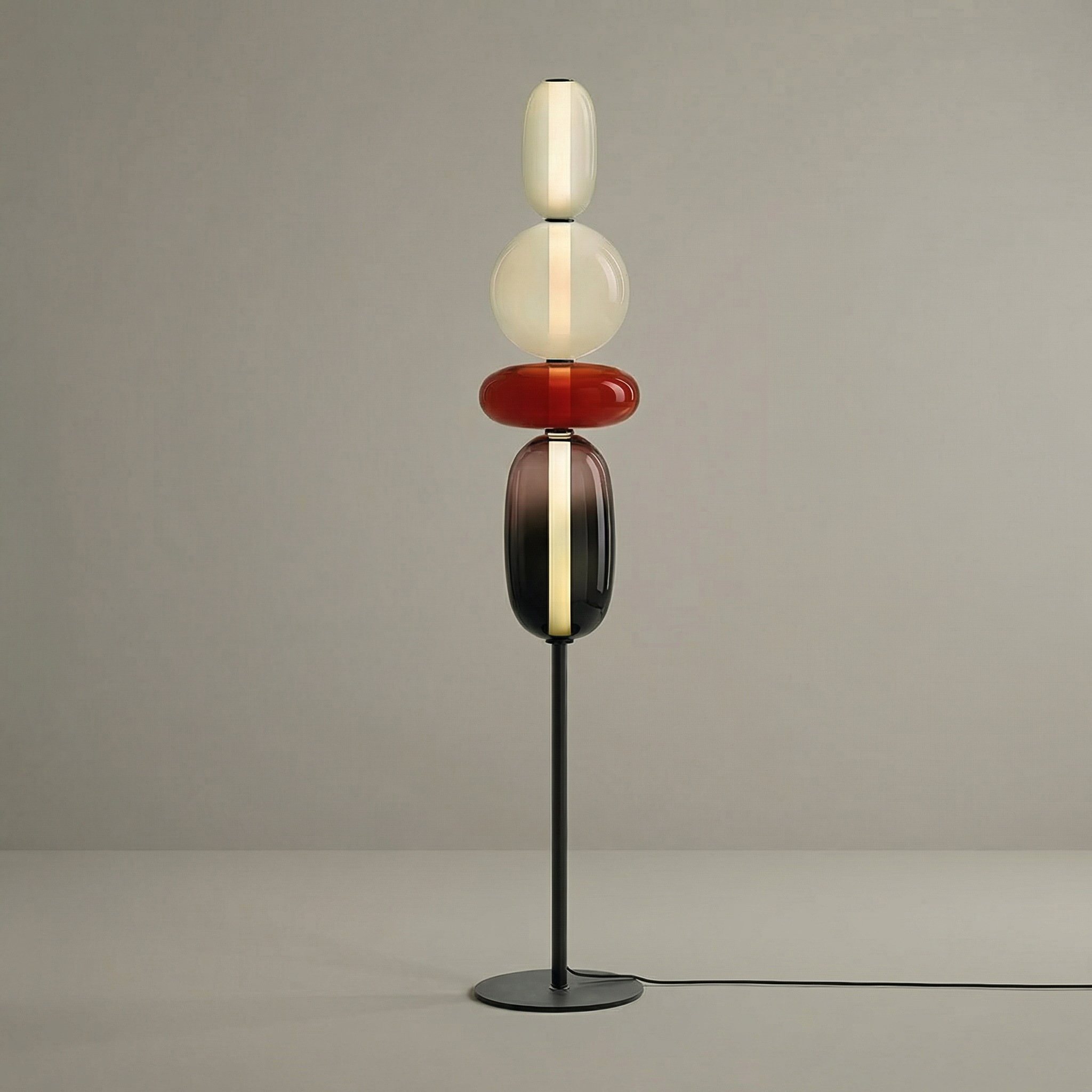 Elegant | Modern Floor Lamp with Sculptural Design & Warm LED Glow | Stylish Lighting for Living Room