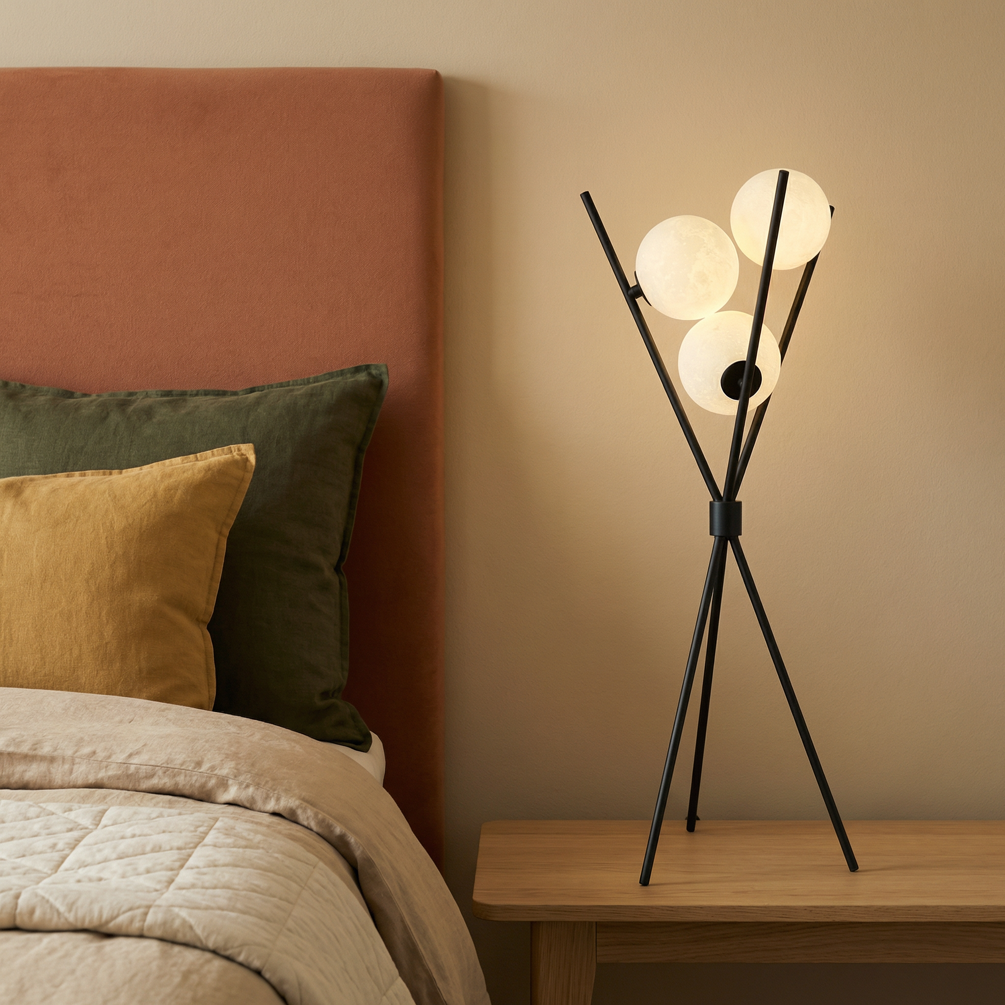 Moon Lamp | Floor/Table Lamp with Soft LED Glow | Modern Design for Elegant Spaces
