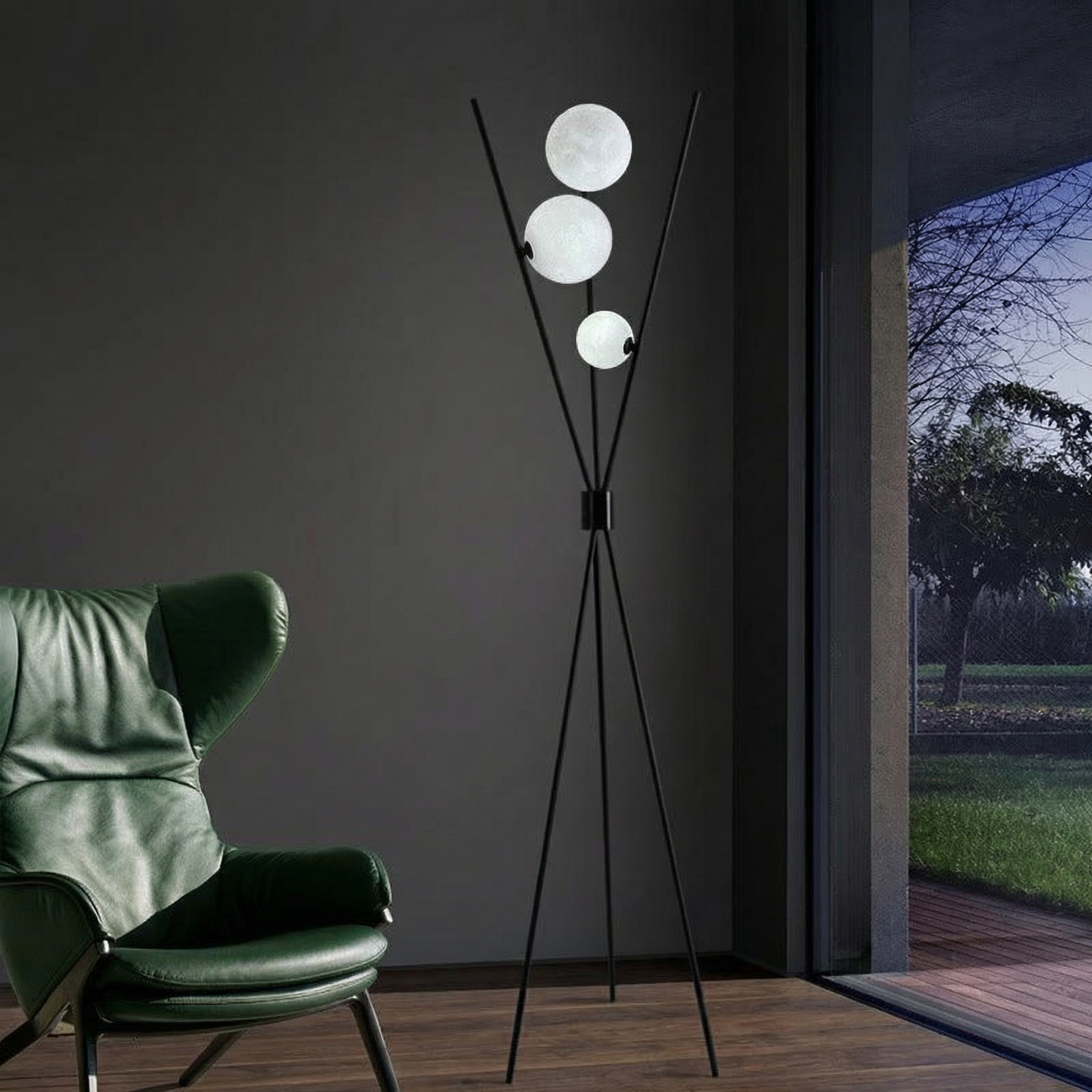 Moon Lamp | Floor/Table Lamp with Soft LED Glow | Modern Design for Elegant Spaces