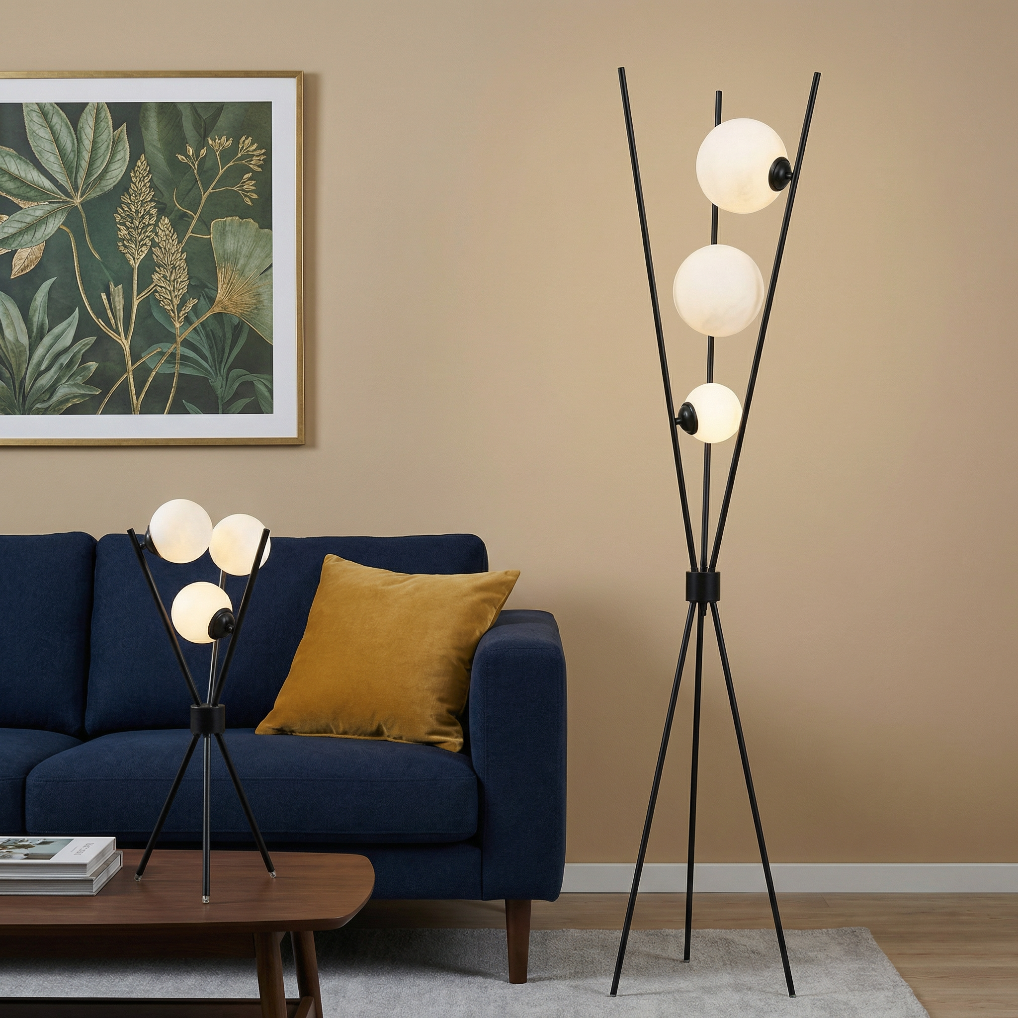 Moon Lamp | Floor/Table Lamp with Soft LED Glow | Modern Design for Elegant Spaces