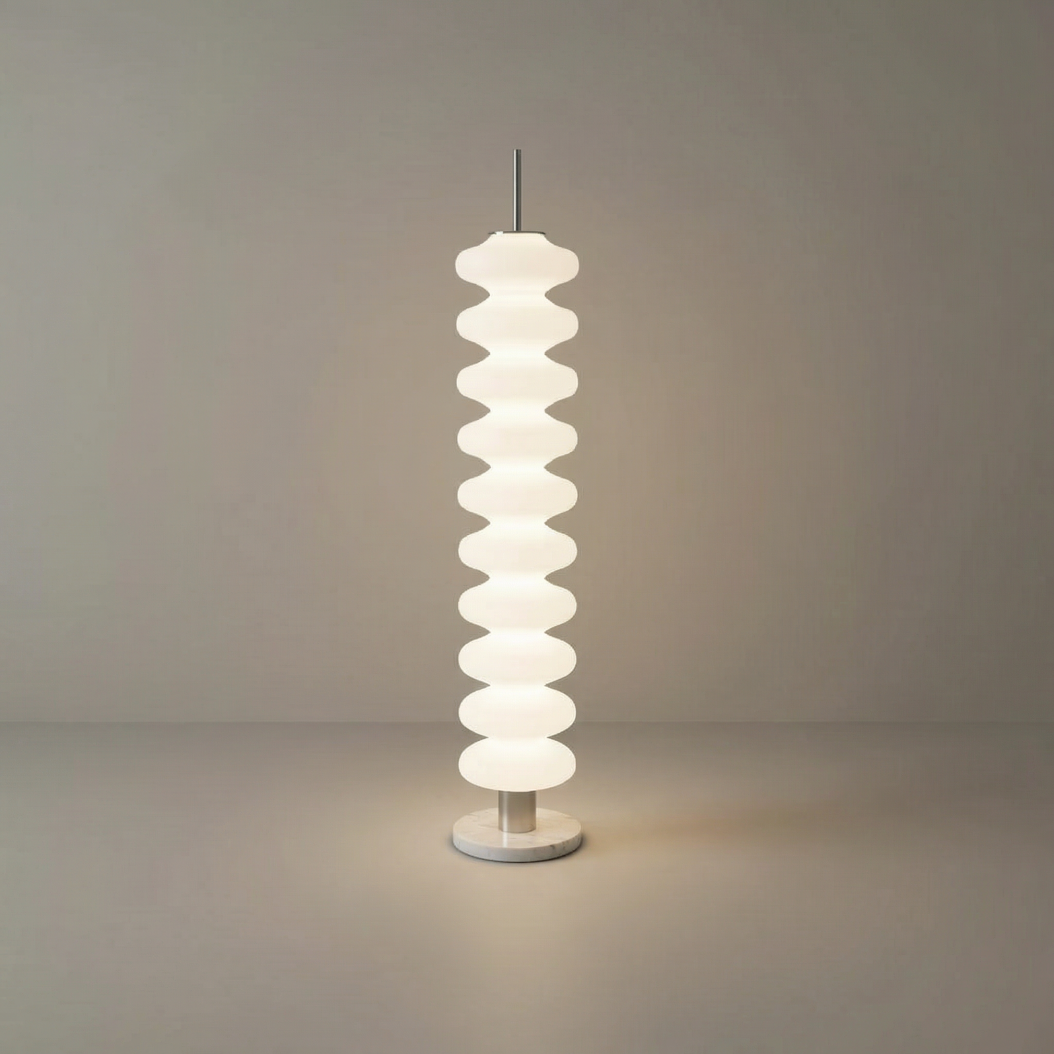 Scandinavian Style | Modern Floor Lamp with Wave Design | LED Lighting for Cozy Living Rooms