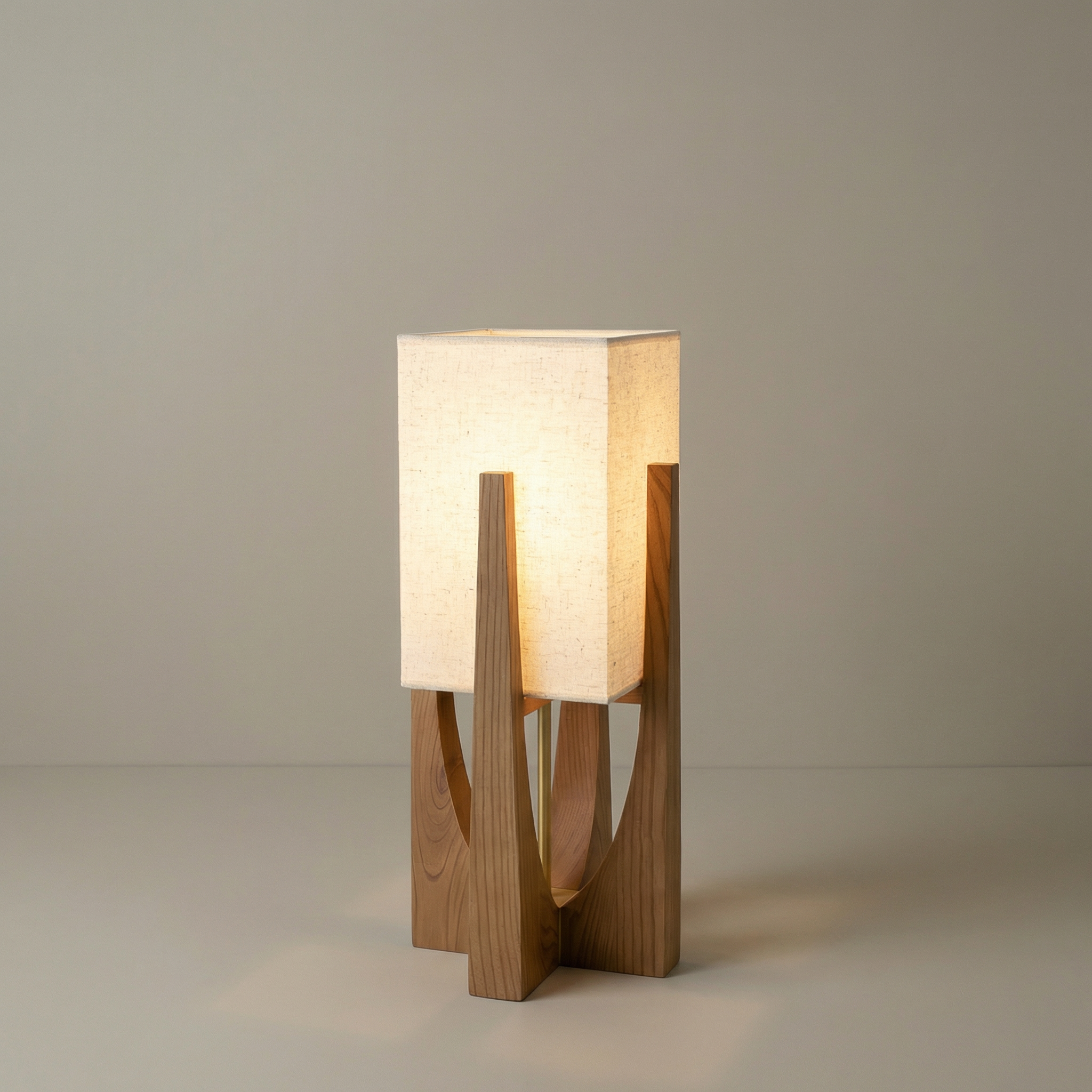 Wabi Sabi | Modern Floor Lamp with Handcrafted Shade | Elegant Lighting for Living Room Serenity