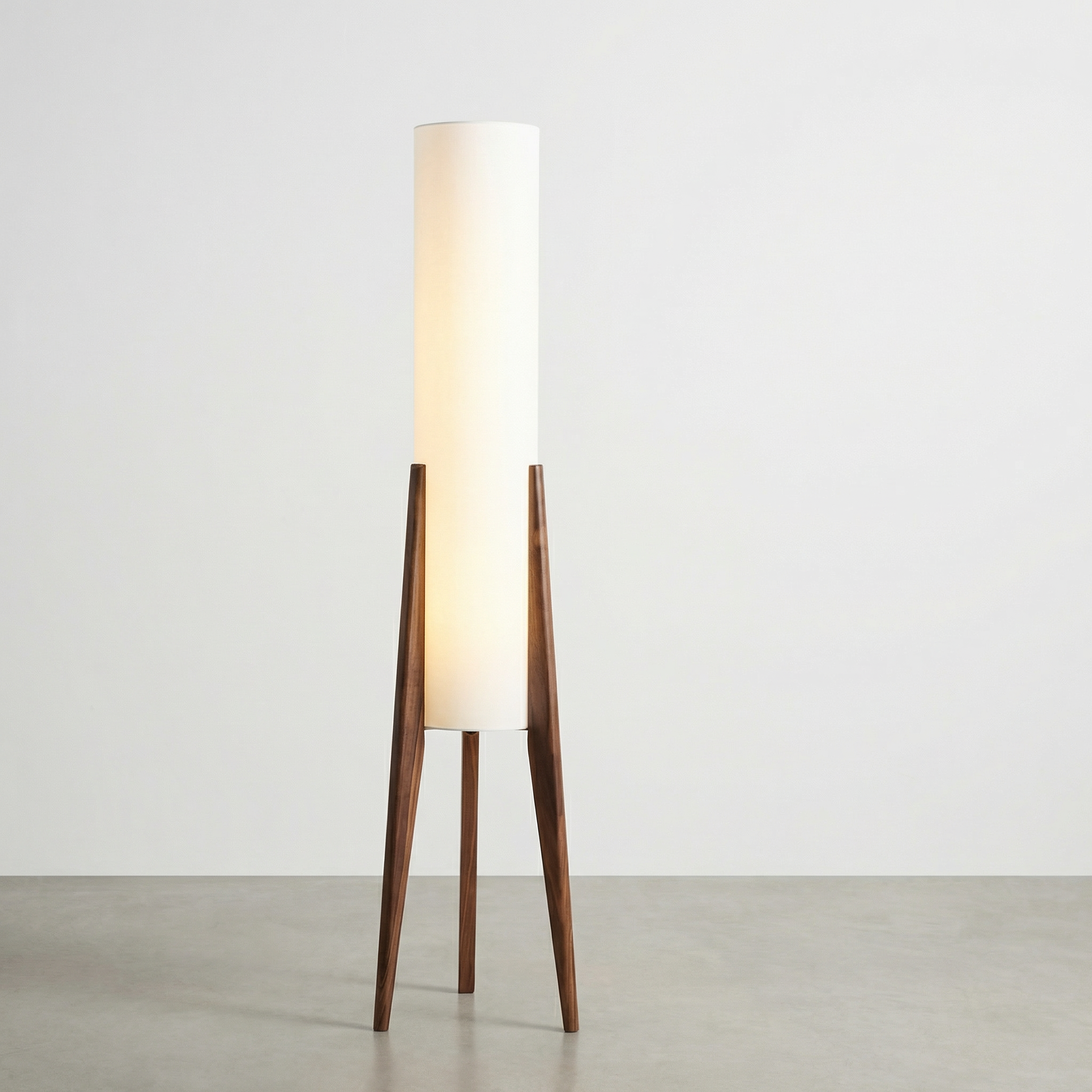 Elegant Home | Modern Floor Lamp with Integrated LED Bulb | Mid-Century Design for Cozy Living Room Ambiance