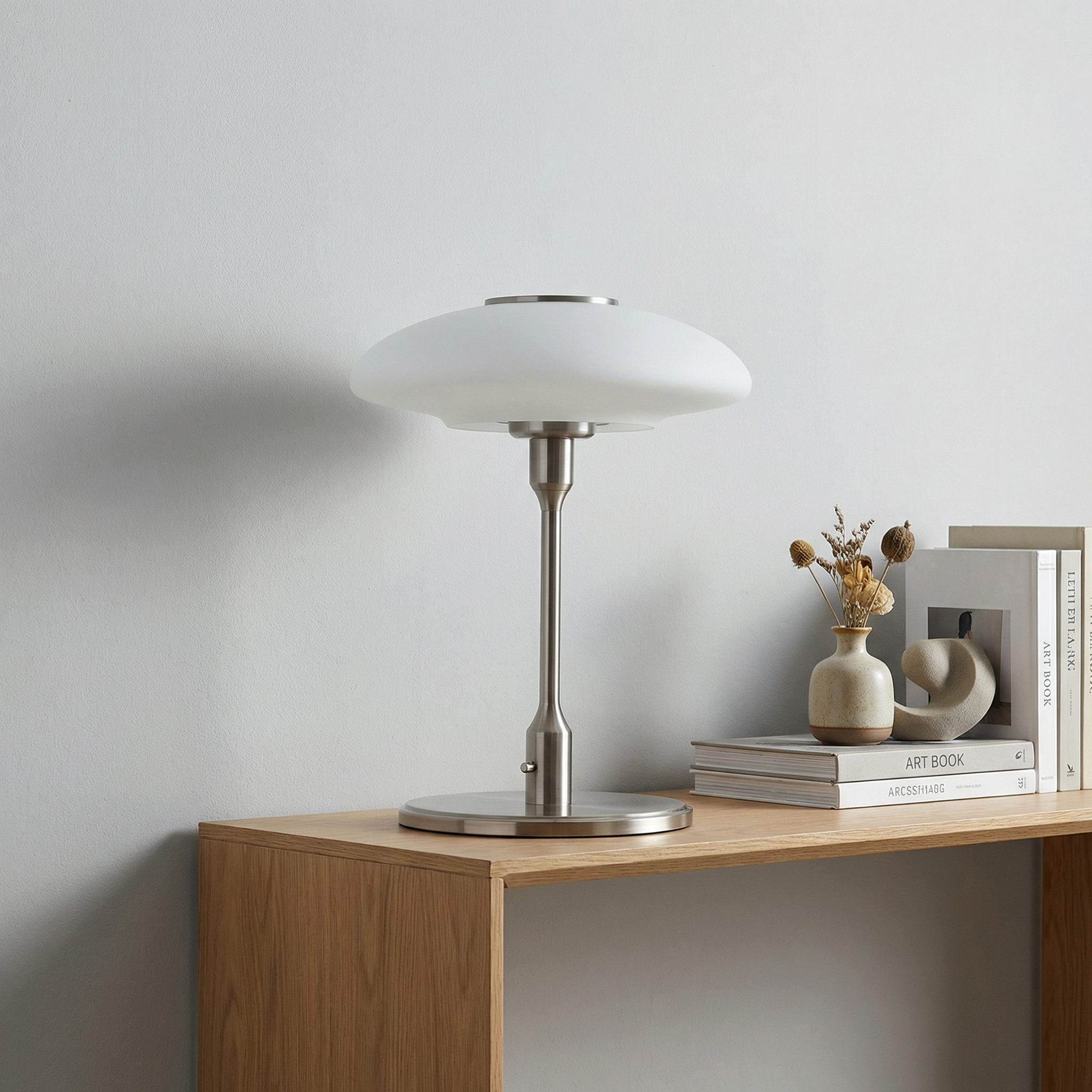 Scandinavian Elegance | Table Lamp with LED Bulb & Minimalist Design | Stylish Bedside Lighting for Cozy Ambiance