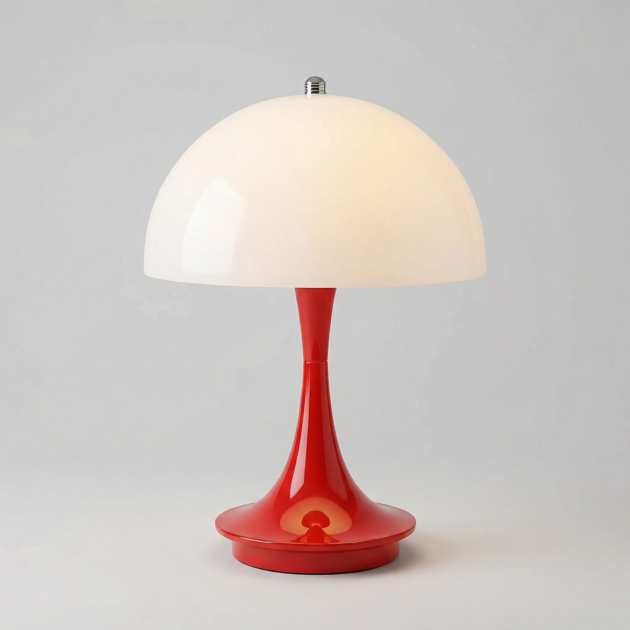 Contemporary Mushroom Table Lamp | Cordless LED Design for Easy Placement