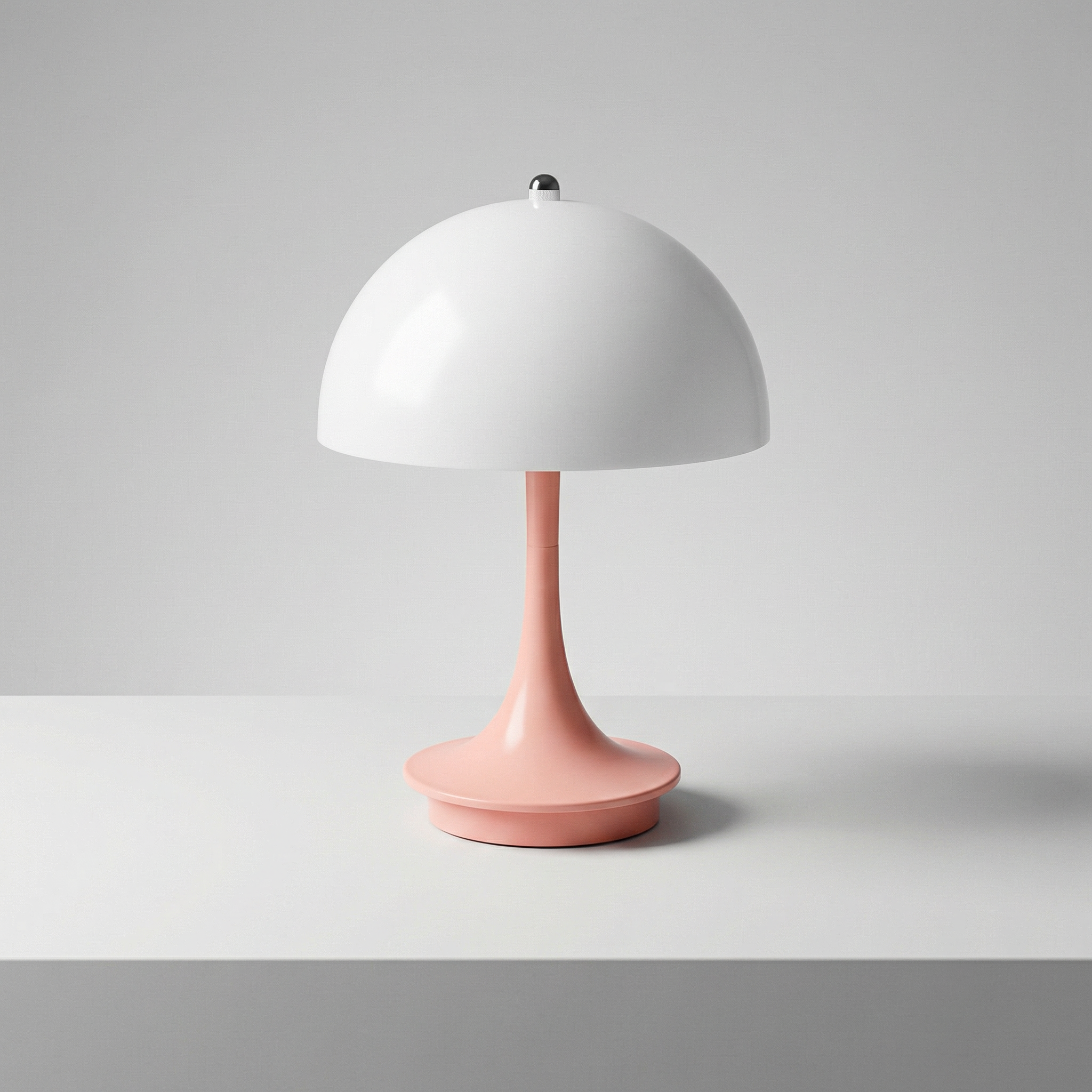 Contemporary Mushroom Table Lamp | Cordless LED Design for Easy Placement
