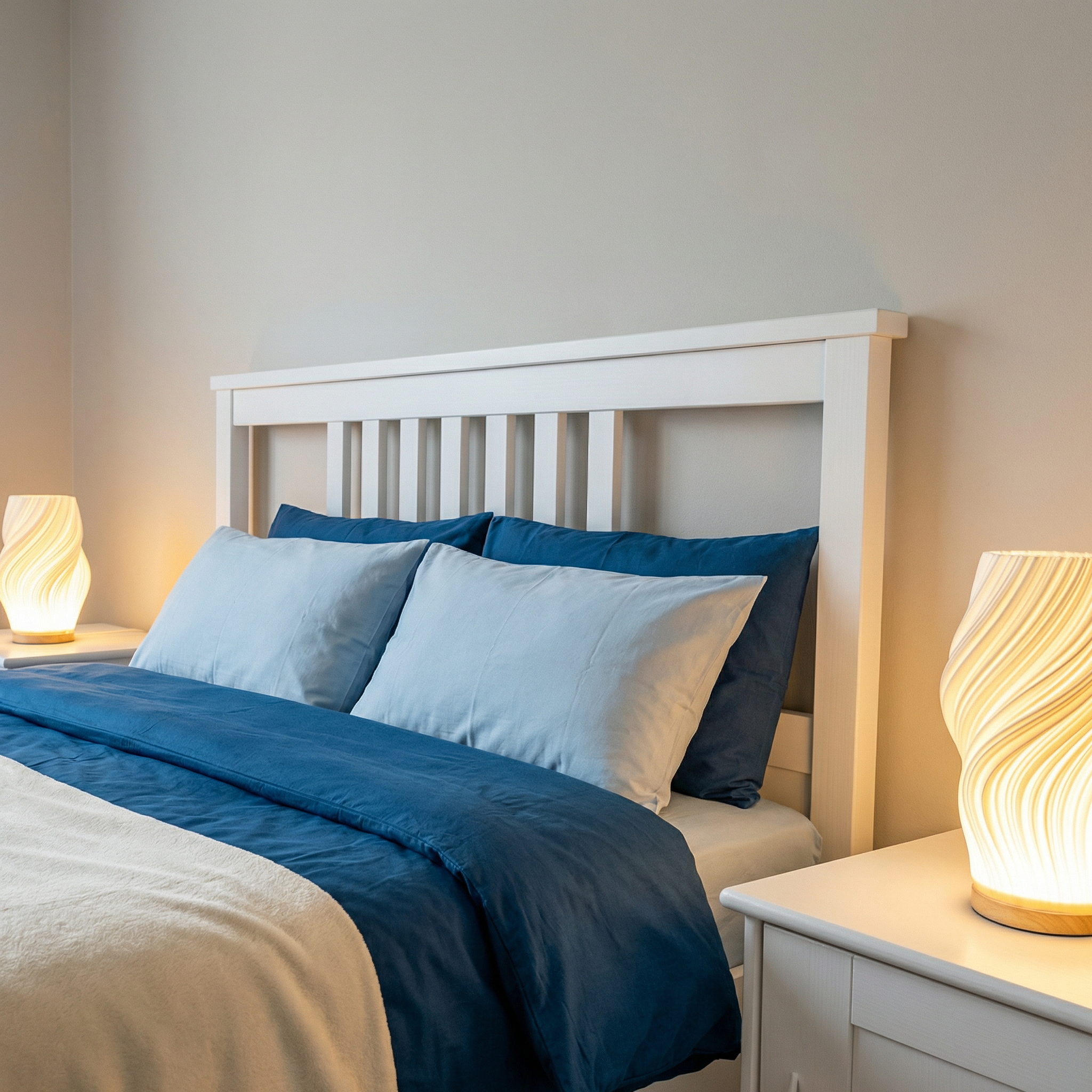 WaveLight | Elegant Dimmable Wooden Table Lamp for Bedside & Living Room