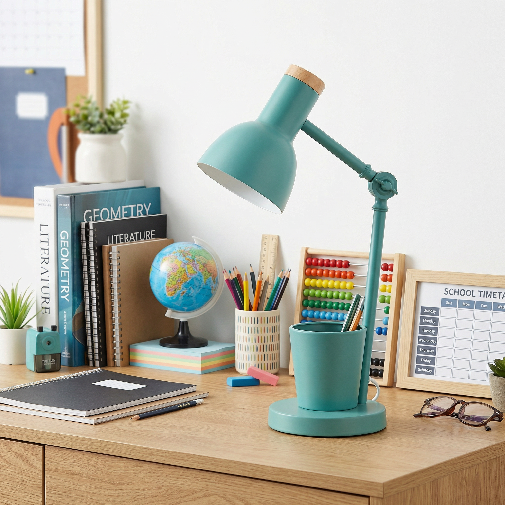 LumosLily | Charming Adjustable Kids Study Table Lamp for Reading