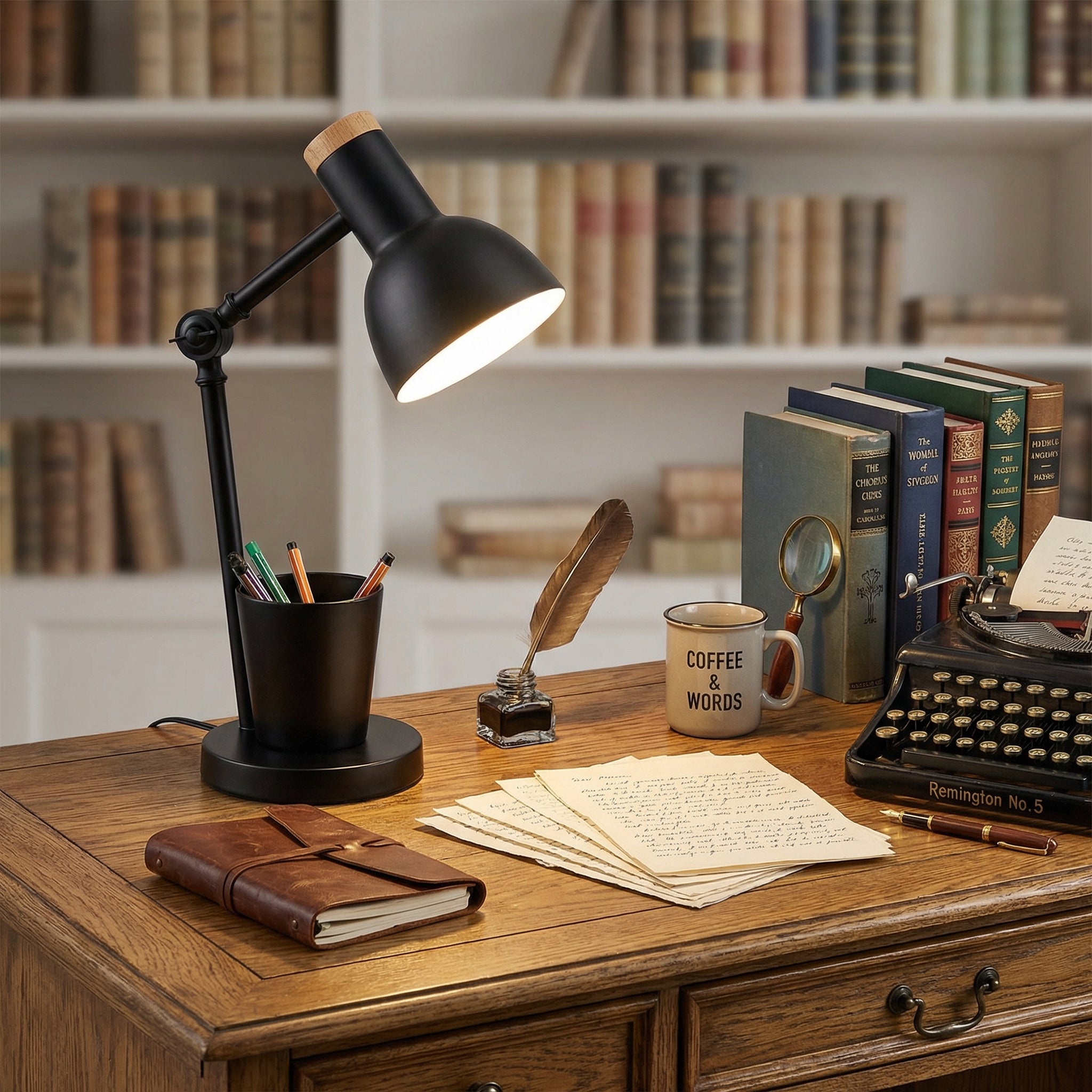 LumosLily | Charming Adjustable Kids Study Table Lamp for Reading
