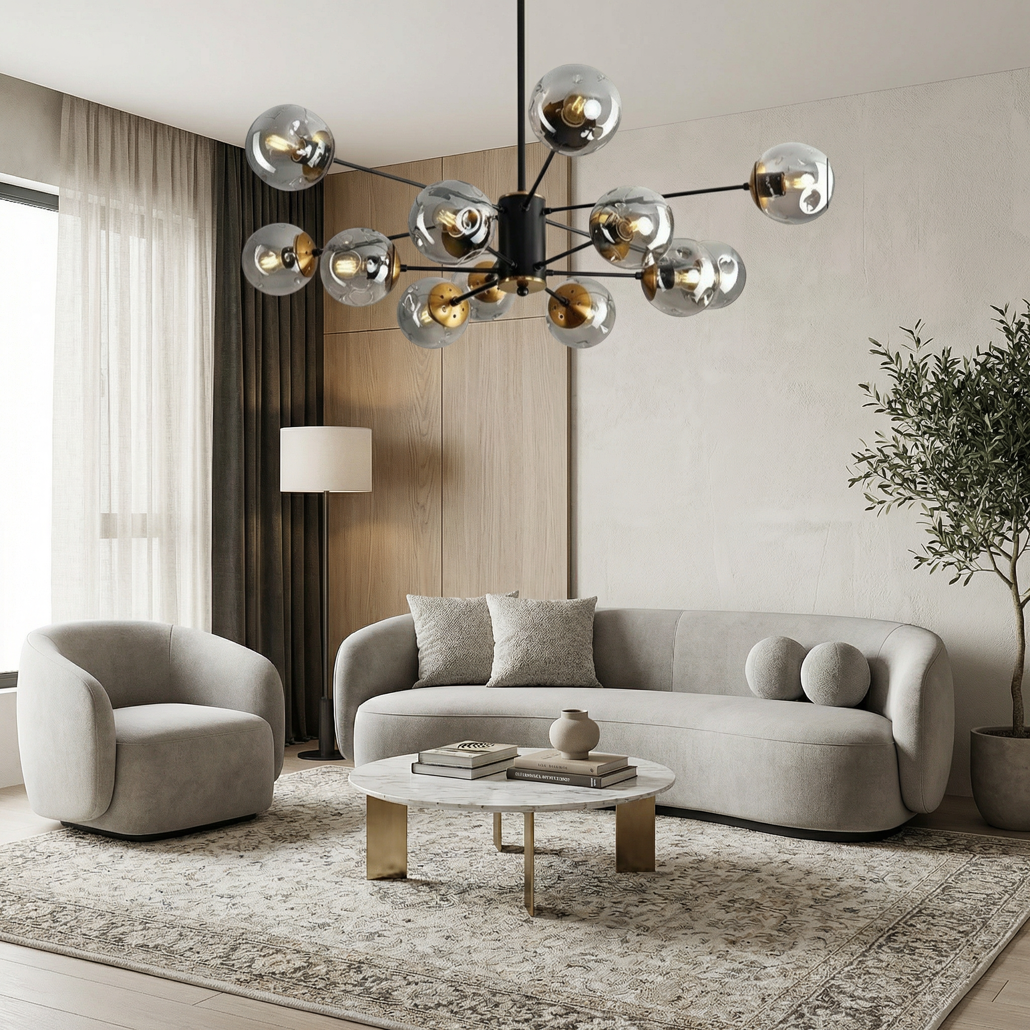 Ida Collection | Modern Chandelier Light with Minimalist Design | Elegant Lighting for Dining Rooms and More
