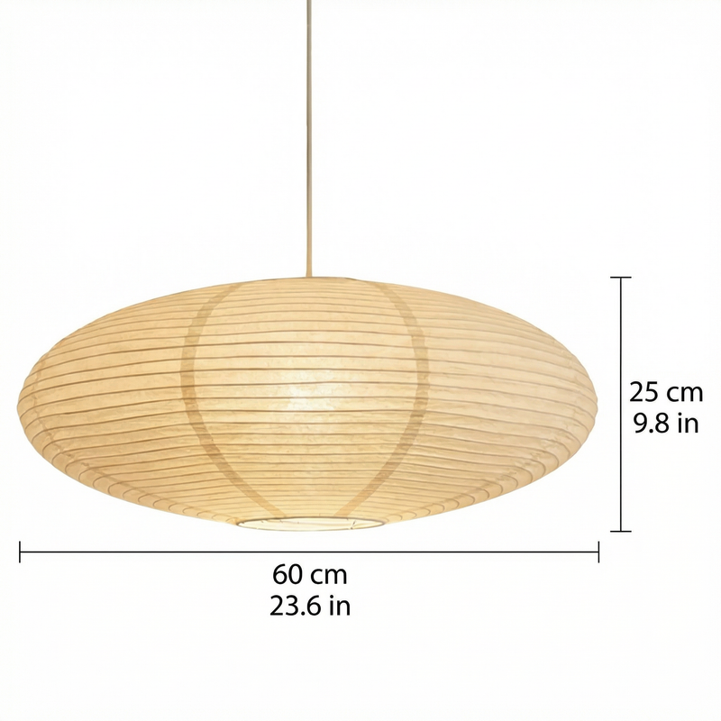 WabiLight | Elegant Minimalist Paper Kitchen Pendant Lighting Fixture