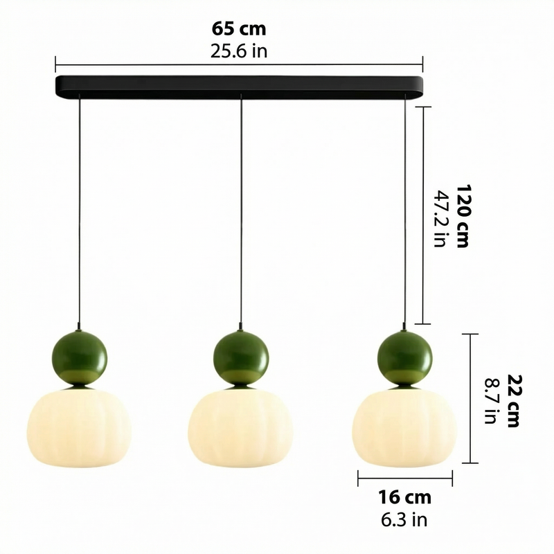 ArtDecoGlow | Elegant Vintage Glass Pendant Light Ceiling Fixture