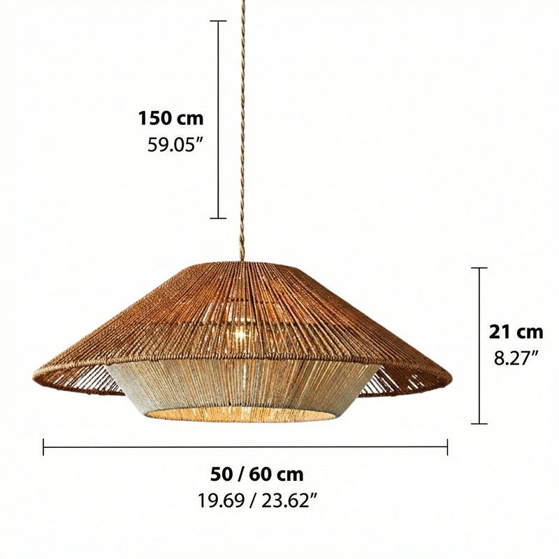 BambooAura | Elegant Handwoven Bamboo Kitchen Pendant Lighting Fixture