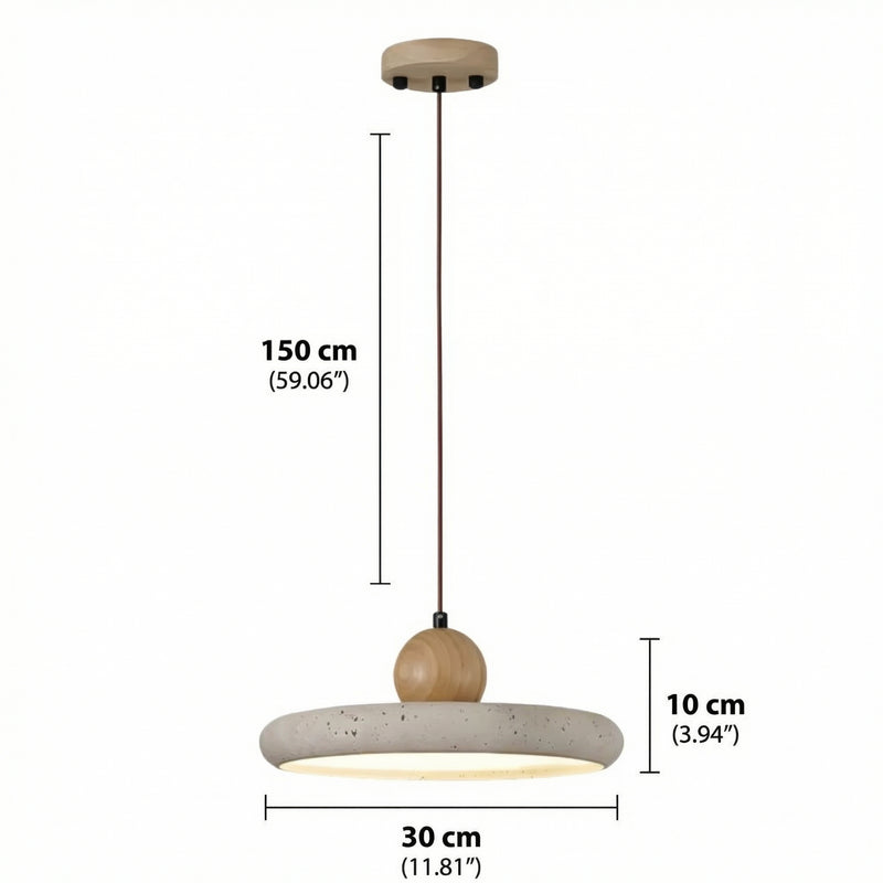 TravertineGlow | Elegant Adjustable Kitchen Pendant Lighting Fixture