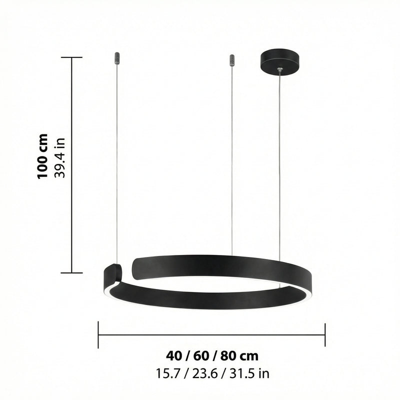 Lunaris | Elegant Minimalist LED Circle Pendant Light