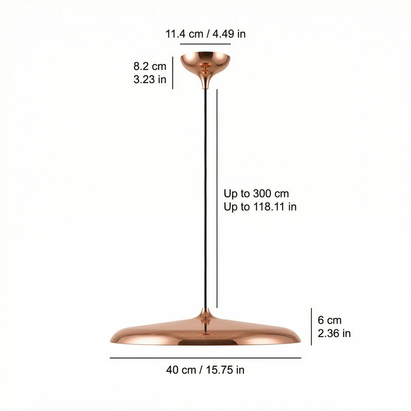 CopperGlow | Modern Elegant Kitchen Pendant Lighting Fixture