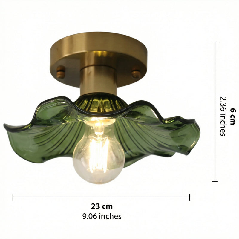 HibiscusGlow | Elegant Modern Floral Flush Mount Ceiling Light Fixture
