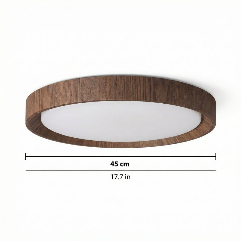 NordicWood | Elegant Minimalist Flush Mount LED Ceiling Light Fixture