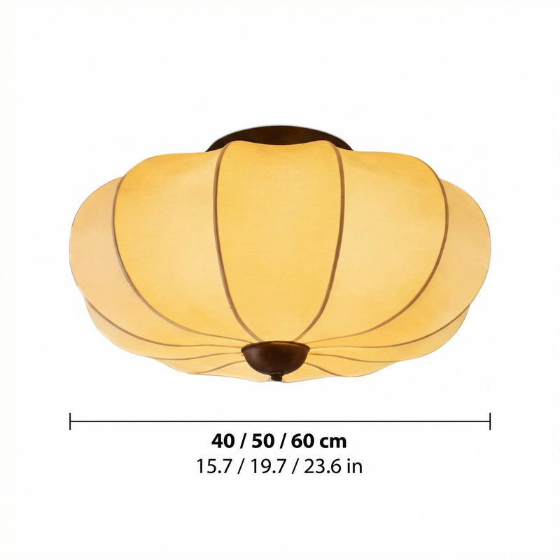 SilkAura | Elegant Modern Flush Mount Ceiling Light Fixture