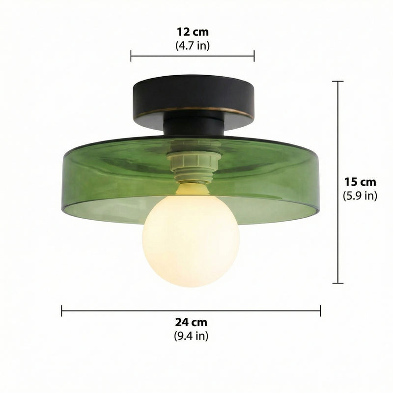 LumiereBauhaus | Elegant Geometric Flush Mount Ceiling Light Fixture