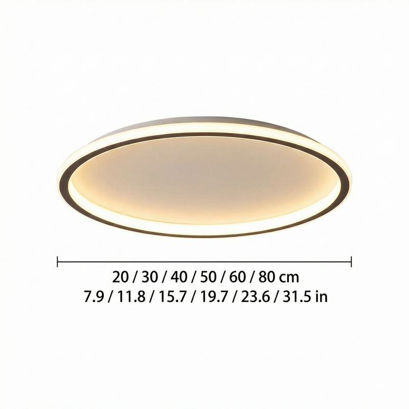 NordicGlow | Elegant Minimalist LED Flush Mount Ceiling Light Fixture