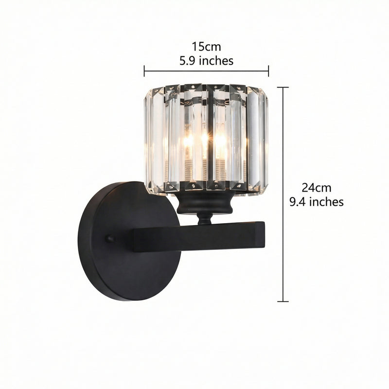Luminara | Elegant Crystal Round and Square Wall Light Fixtures