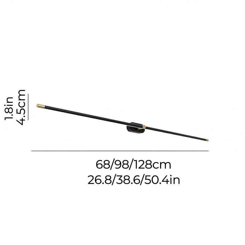 Luminara | Sleek Modern Minimalist Metal Bathroom Wall Light