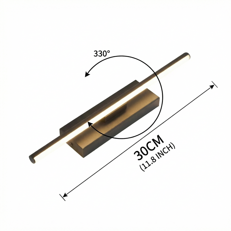 Luminara | Sleek Modern Rotatable Wall Light Fixture for Custom Illumination